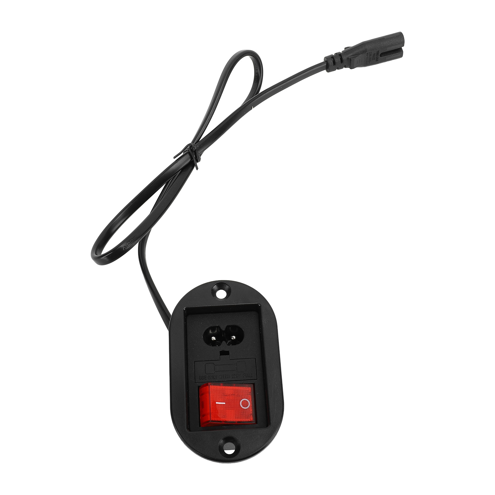 Roter Netzschalter, 8-förmige Steckdose Für Motorisierte Schlafsofas Und Relaxsessel, Einbau-wandschalter, 100–250 V, Abs