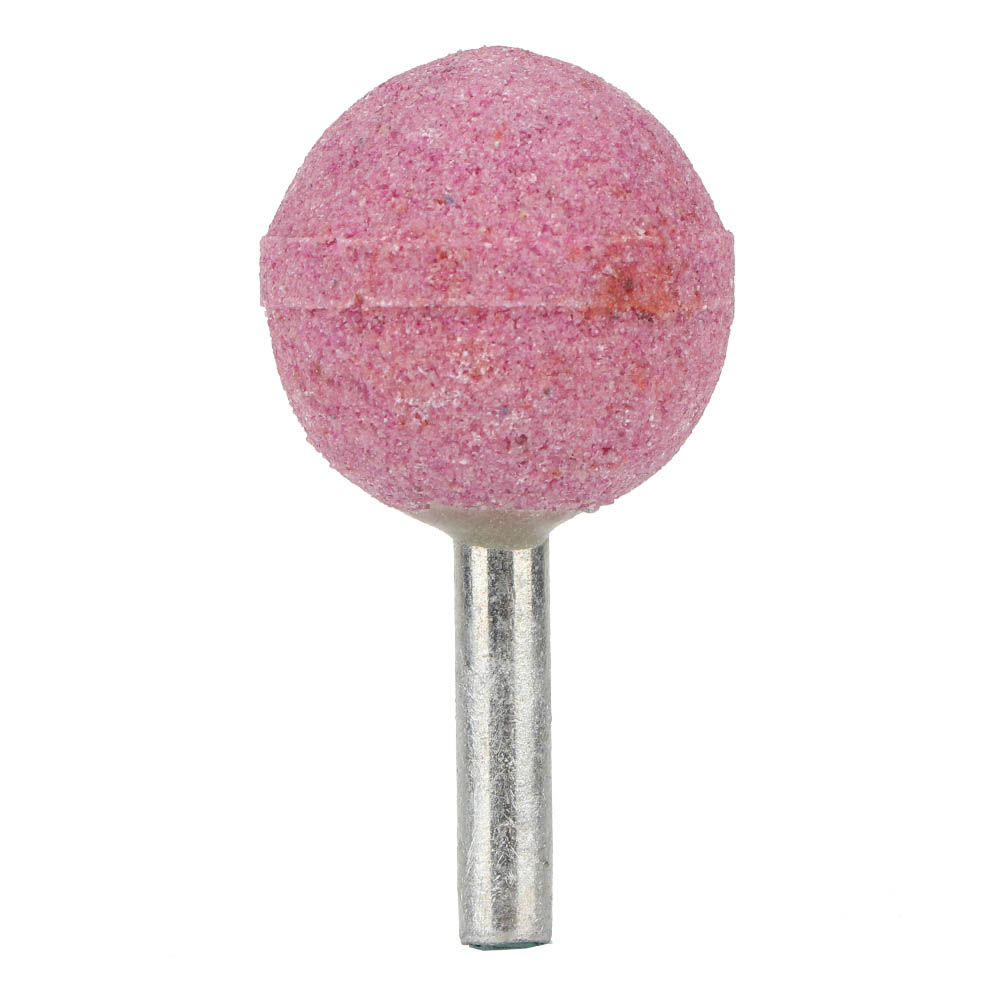 Toivize 6x30mm Sphärische Rote Keramikpolierscheibe Mit 6mm Schaft, Verchromtem Korund, 10er-packung Zum Feinschleifen Und Entgraten