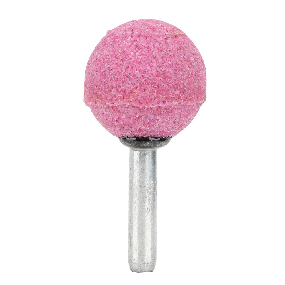 Rote, Kugelförmig Montierte Keramikschleifscheiben 6x25mm, Verchromtes Korund, Für Präzisionspolieren, 10er-packung
