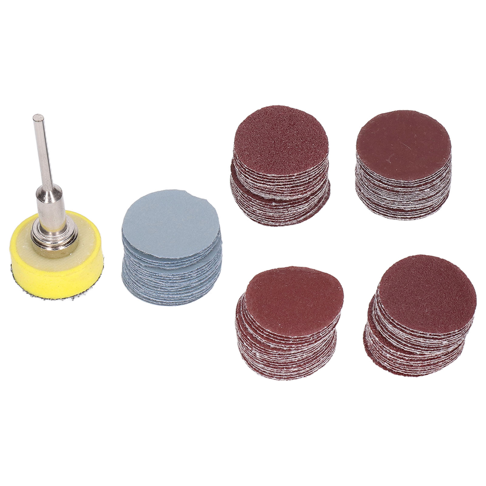 Packung Mit 100 Aluminiumoxid-schleifscheiben (25 Mm), Körnung 100–3000, Für Dremel, Metall, Holz, Kunststoff, 3,17 Mm Schaft