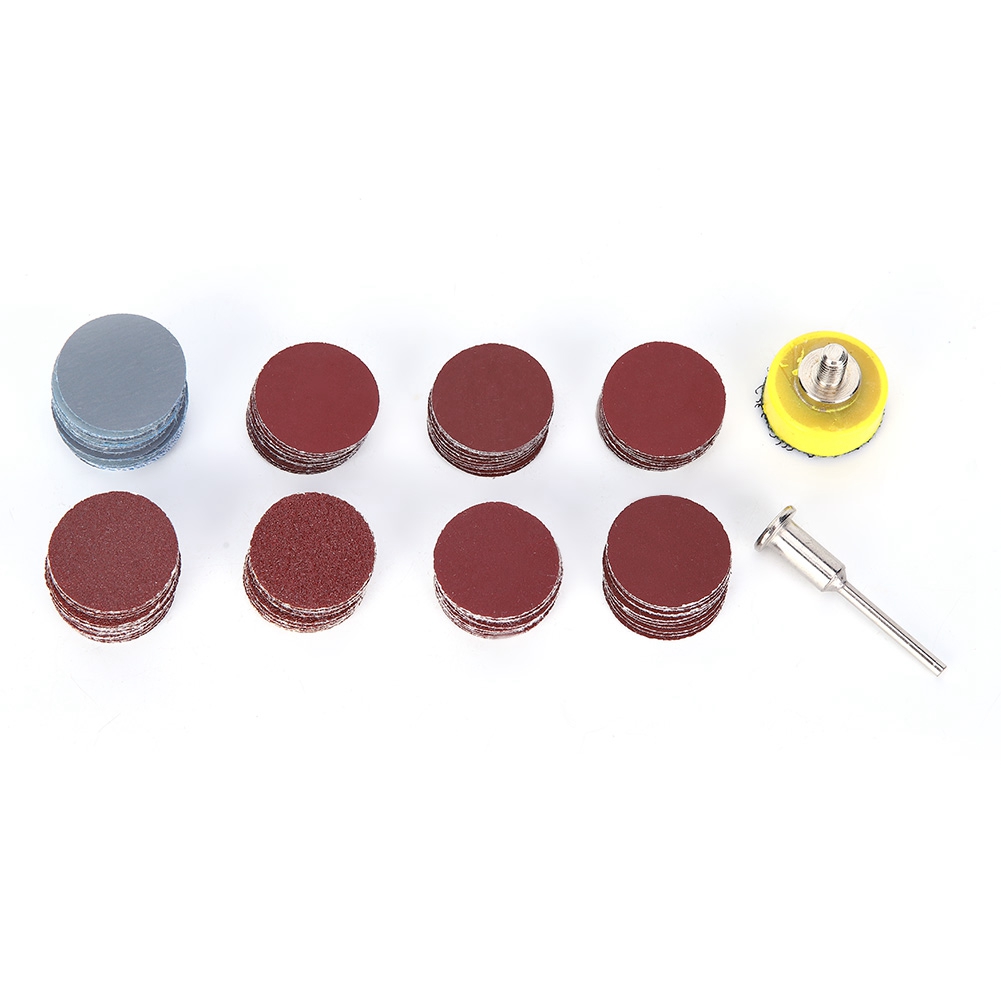 Packung Mit 102 Selbstklebenden 25-mm-schleifscheiben Aus Aluminiumoxid, Körnung 80–5000, Für Präzises Schleifen Von Holz Und Metall