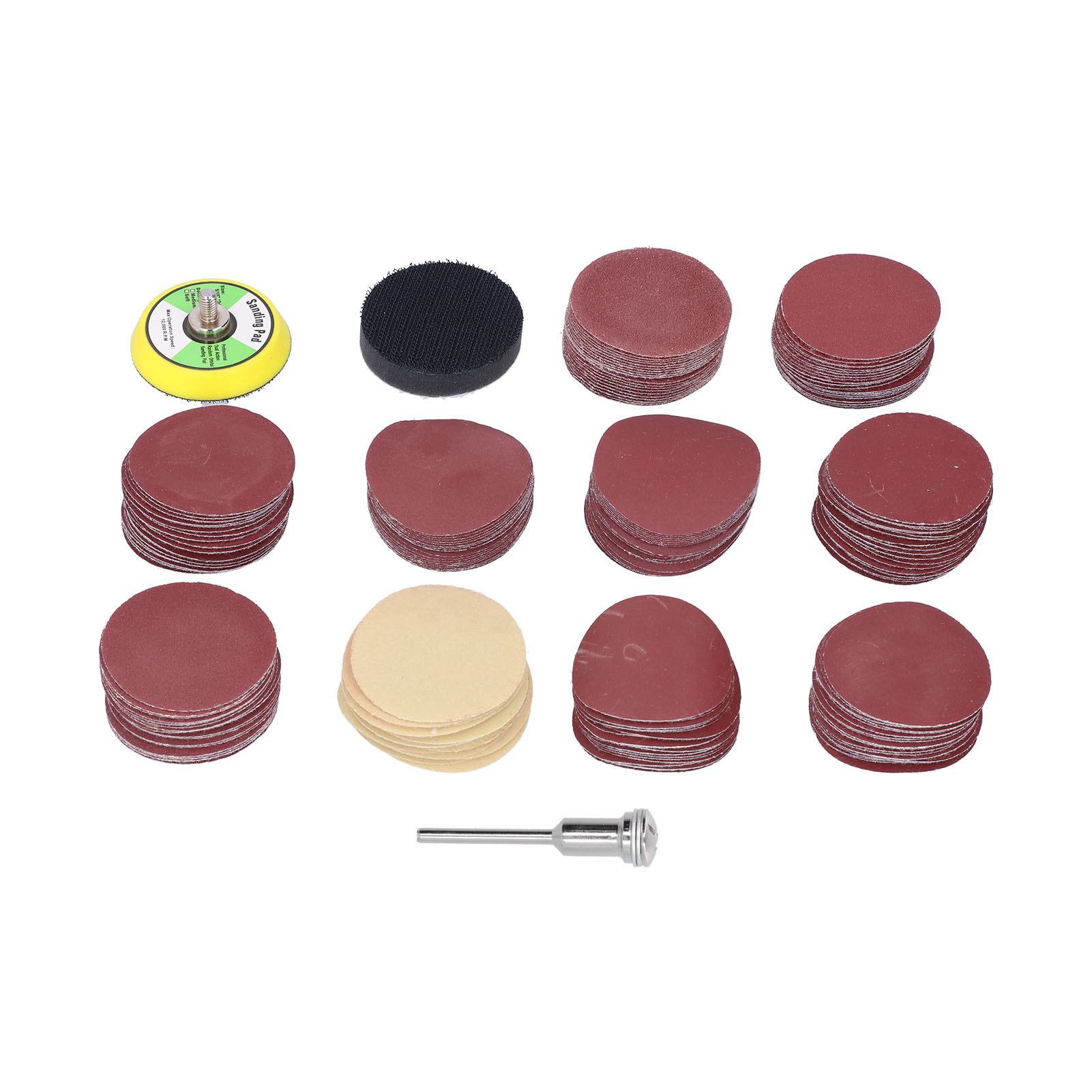 Packung Mit 203 Toivize Dm05601280 50-mm-selbstklebe-schleifscheiben, Körnung 80–3000, Zum Schleifen Und Polieren Von Holz Und Metall