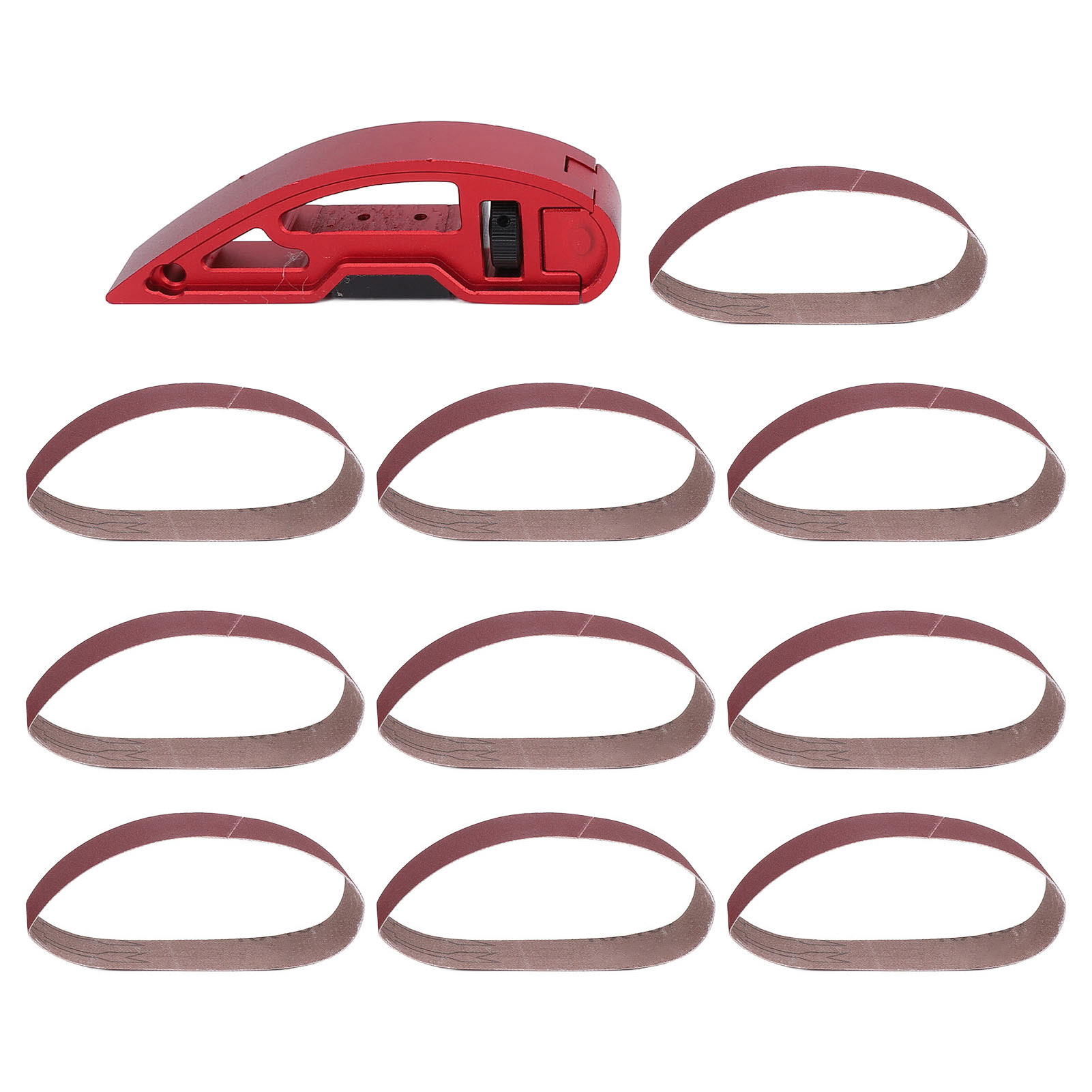 Toivize Handschleifständer Aus Aluminiumlegierung Mit 10 Schleifblättern Für Ebene, Gebogene Und Abgewinkelte Oberflächen