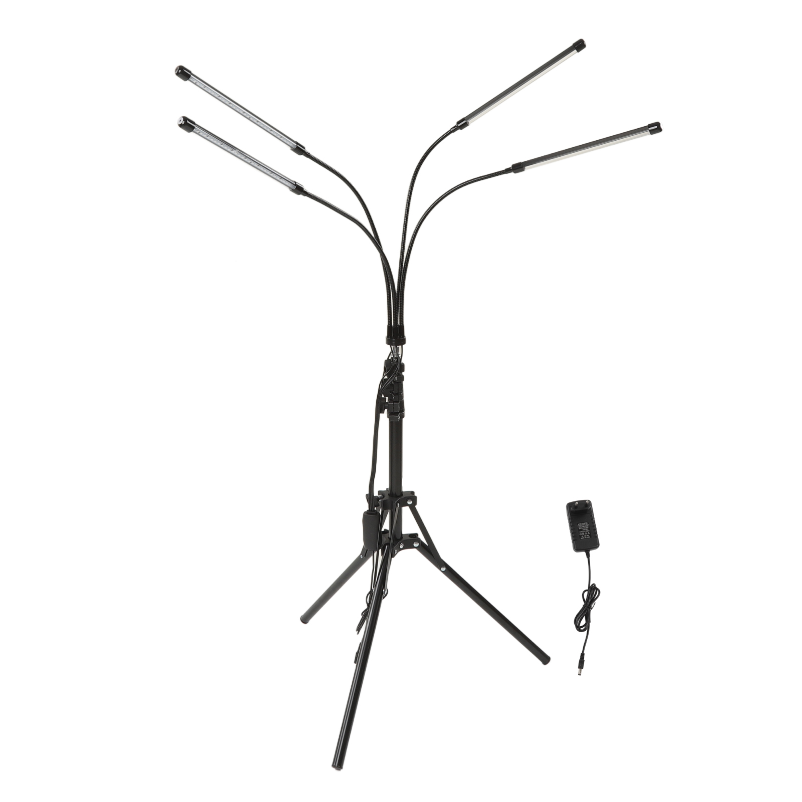 Toivize Led-lichttherapielampe Mit 4 Verstellbaren Köpfen, Teleskopstativ, 660 Nm/850 Nm Rotem Infrarotlicht, Zur Behandlung Von Muskelschmerzen