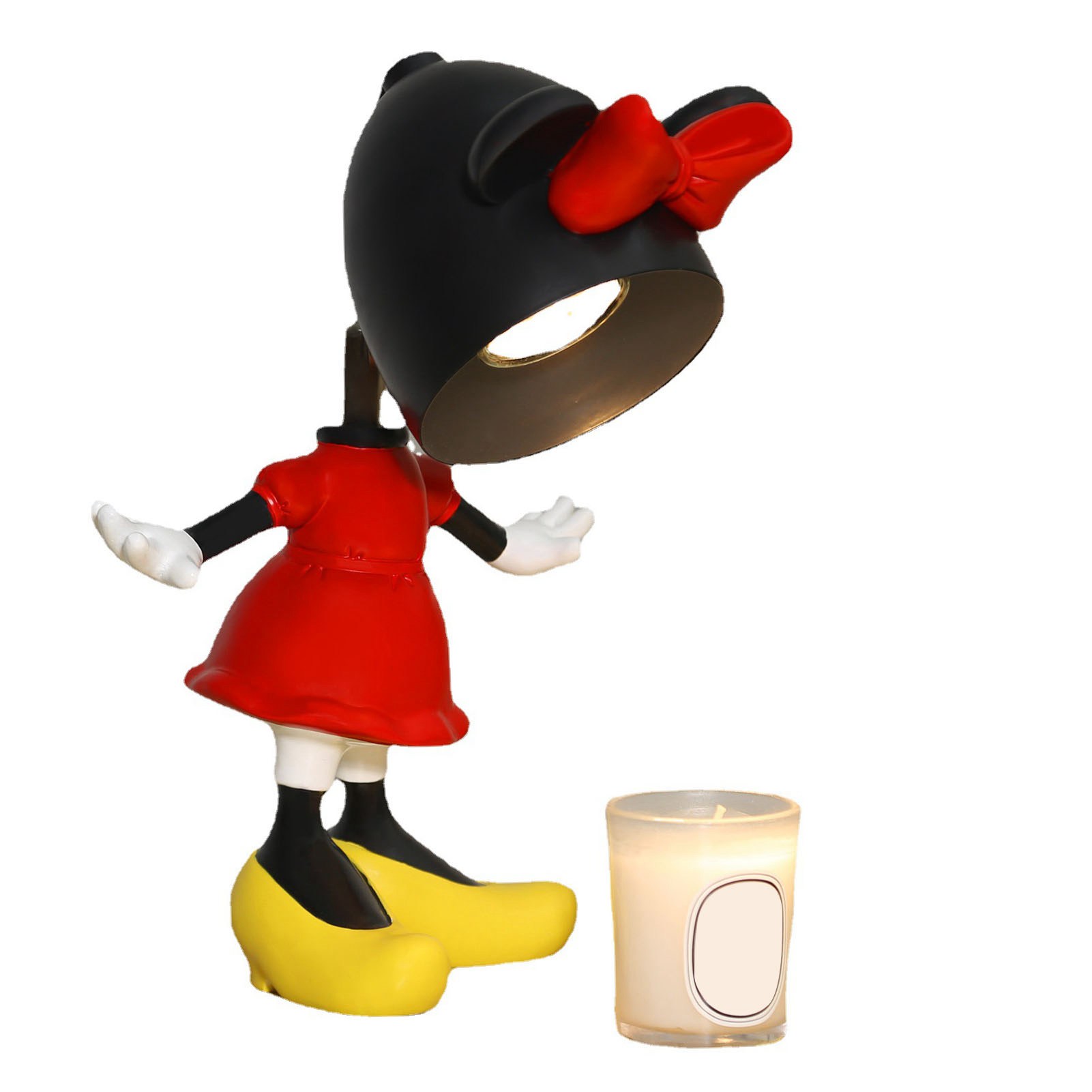 Toivize Flammenlose Wachswärmerlampe, Cartoon-maus-design, Verstellbar Und Sicher Für Aromatherapie-duftkerzen