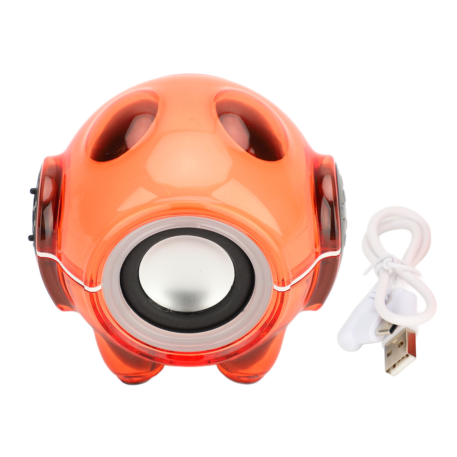 M18 Space Panda Red Bluetooth-lautsprecher – Kraftvoller Sound & Dynamische Rgb-beleuchtung – 1200 Mah, Usb-c, Microsd, Aux – Kompaktes, Futuristisches Design Für Den Innen- Und Außenbereich