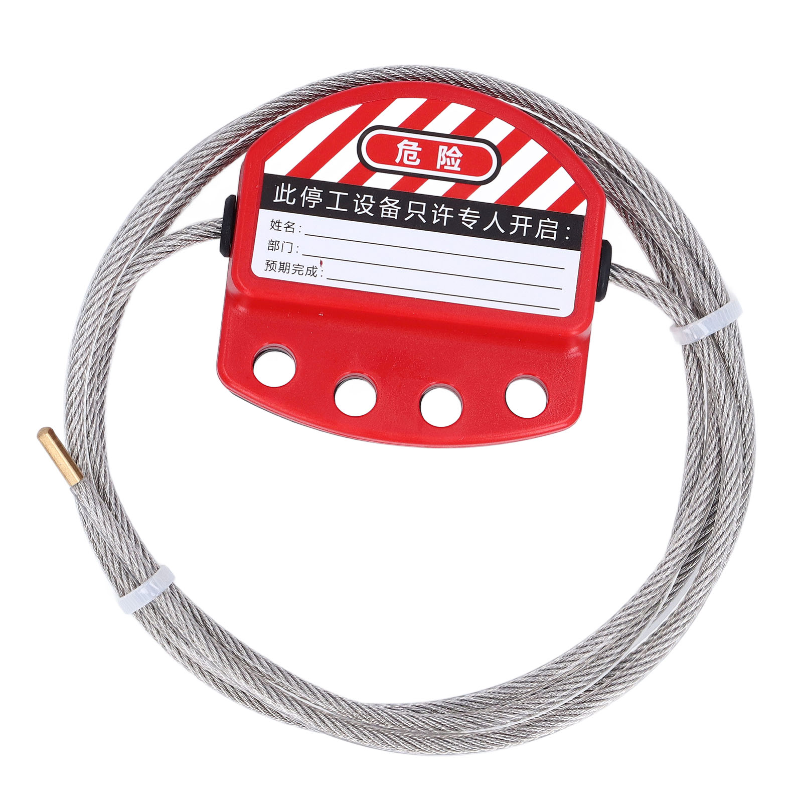 Bd-l11-4 Verriegelungsschloss, 4 Mm Edelstahlseil, Robuste Einhand-automatikverriegelung Für Industrielle Loto-systeme