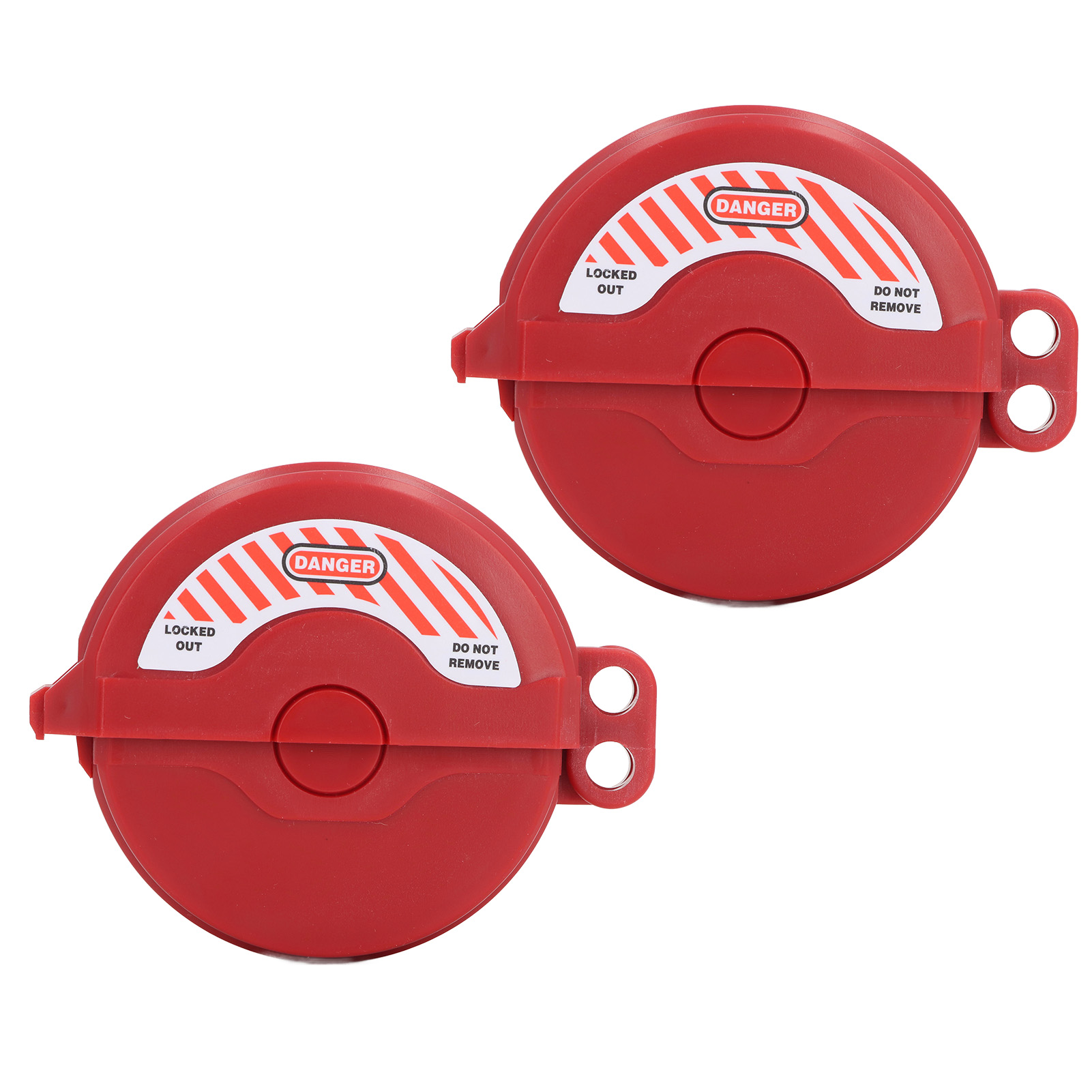 Zweiteilige Ventilsicherung, Polyamid Ha, Griffe 25-64 Mm, Sicherheitsverschluss Lo/to, Für Industrie-, Gas-, Wasser- Und Propangasventile Auf Baustellen