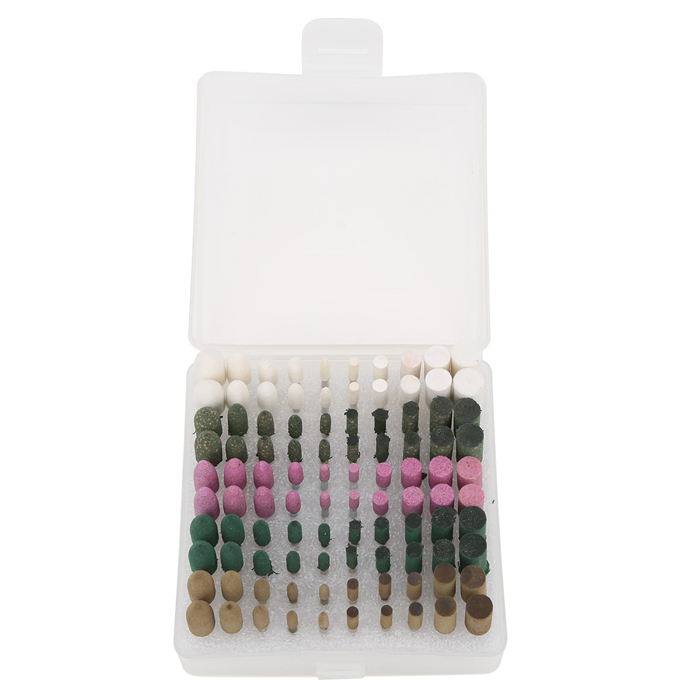 Packung Mit 100 Roten Korund-schleifscheiben, 3 Mm Schaft, Für Rotationswerkzeuge – Metall, Holz, Marmor