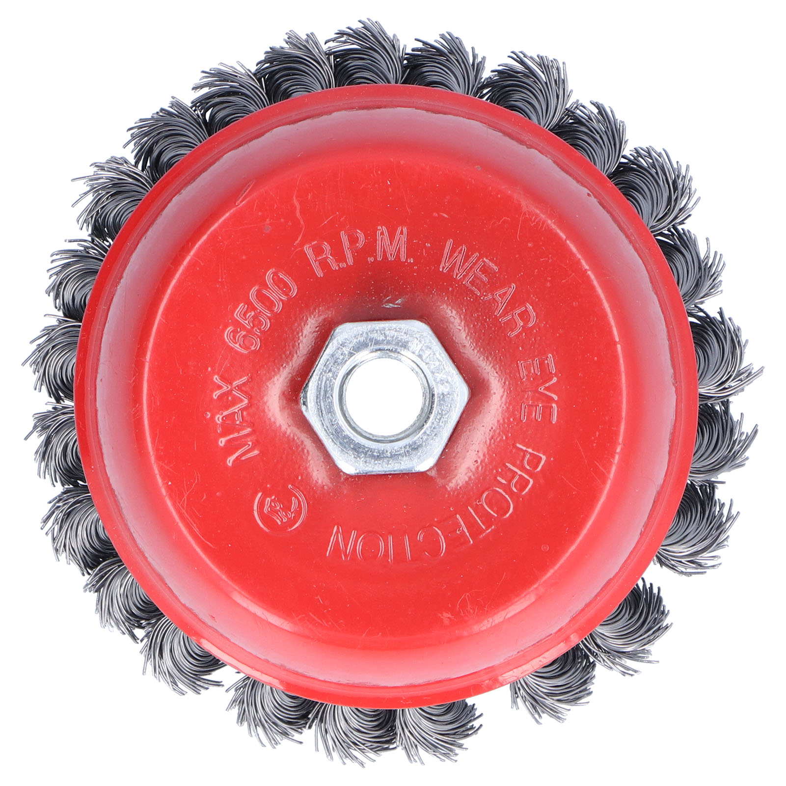 Gedrehte Drahtbürste – Toivize – M14 125 Mm – Roter Stahl, 2er-pack Für Winkelschleifer, Effektive Rost- Und Farbentfernung
