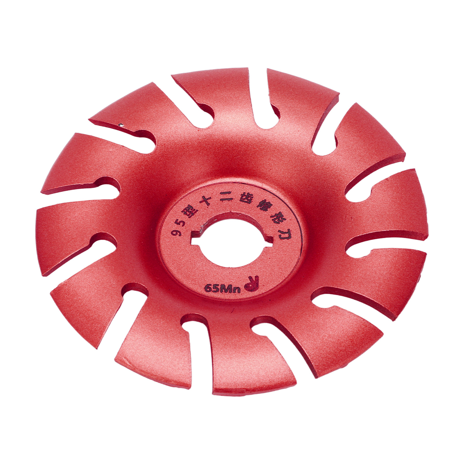 Toivize 95 Mm 12-zahn-formscheibe, Roter Edelstahl, Für Winkelschleifer, Holzbearbeitung, Präzisionsbearbeitung