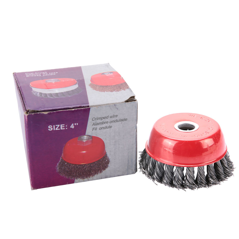 Toivize 100x16mm Stahl-topfbürste – Rostentfernung Und Polieren Für Rotationsschleifer, Robuster 0,5mm Draht