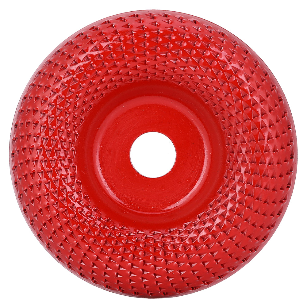 Ortvai E1-533 Holzschnitzscheibe, Roter Stahl, Ø 100 Mm, 16 Mm Bohrung, Für Winkelschleifer