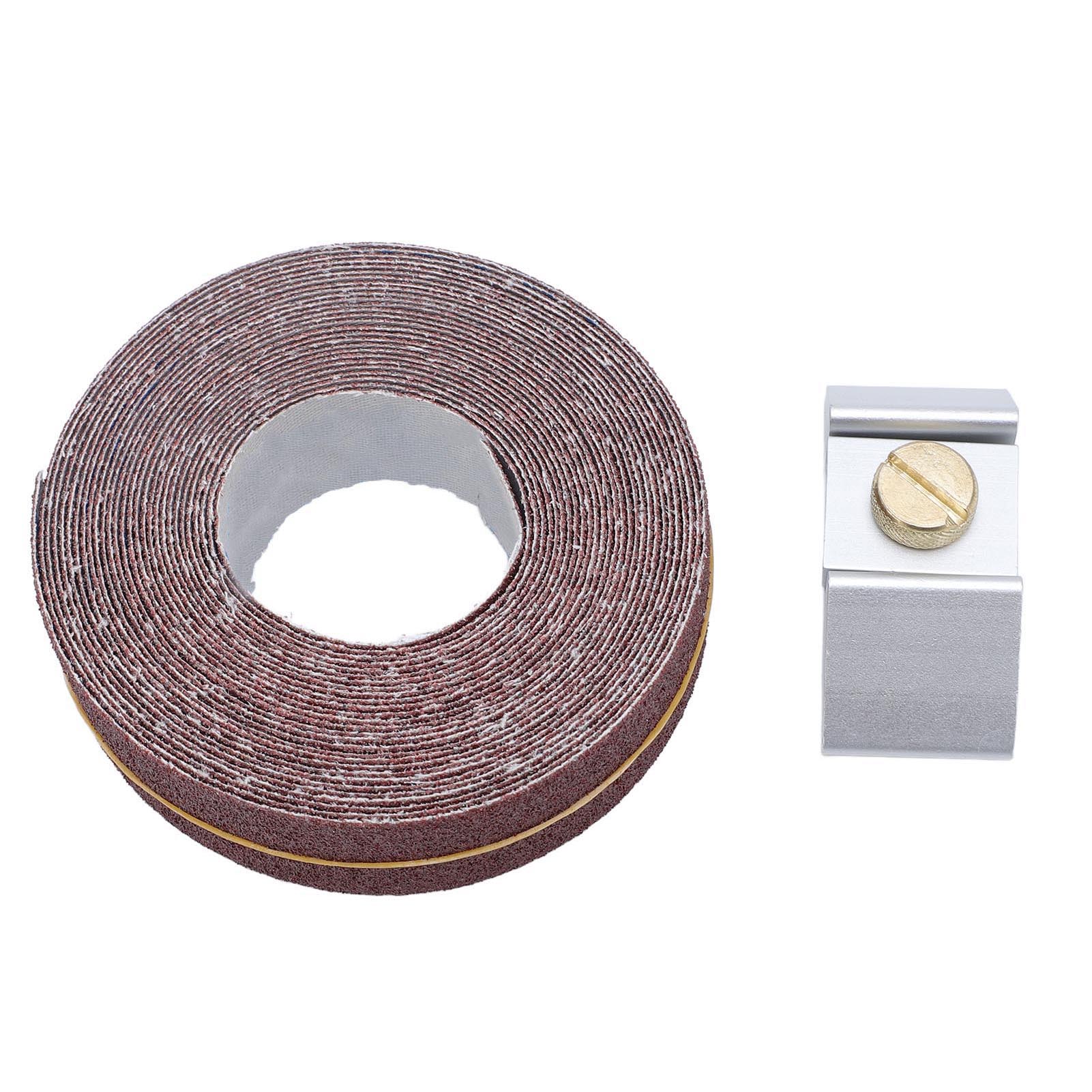 Schleifständer Aus Aluminiumlegierung, Ergonomischer Winkel Für Ebene Und Gewölbte Oberflächen, Mit 80er-körnung 6 M X 25 Mm Schleifrolle