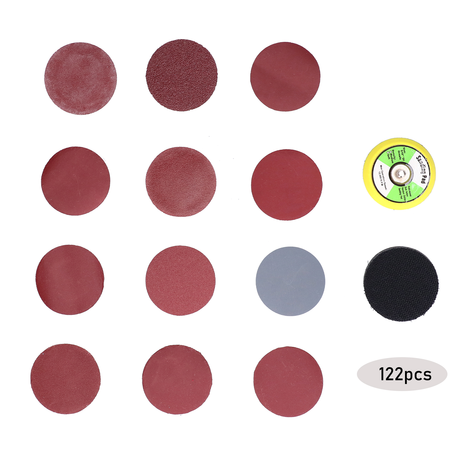 Set Mit 122 Selbstklebenden 50-mm-schleifscheiben Dm05601282 Zum Schleifen Und Polieren