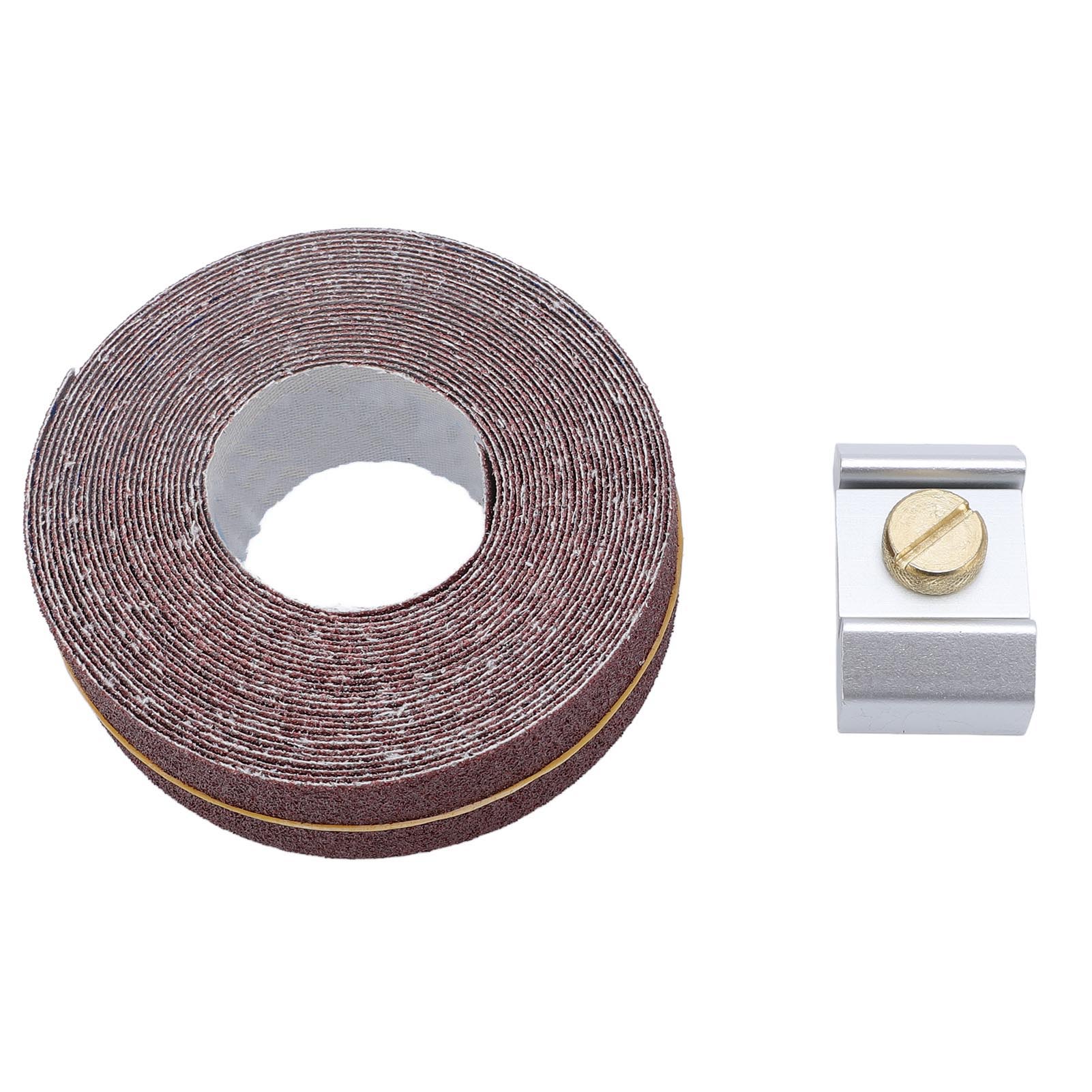 Manuelle Schleifvorrichtung Aus Aluminium, Trapezförmig Für Ecken, Mit Schleifwalze Der Körnung 80 (6 M X 25 Mm)