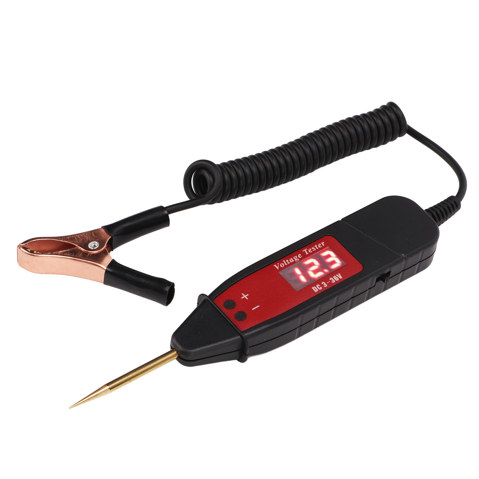 3-36v Lcd-kfz-spannungsprüfer - Ergonomischer Digitaler Abs-prüfstift Mit Kupferspitze Für Die Elektrische Fahrzeugdiagnose