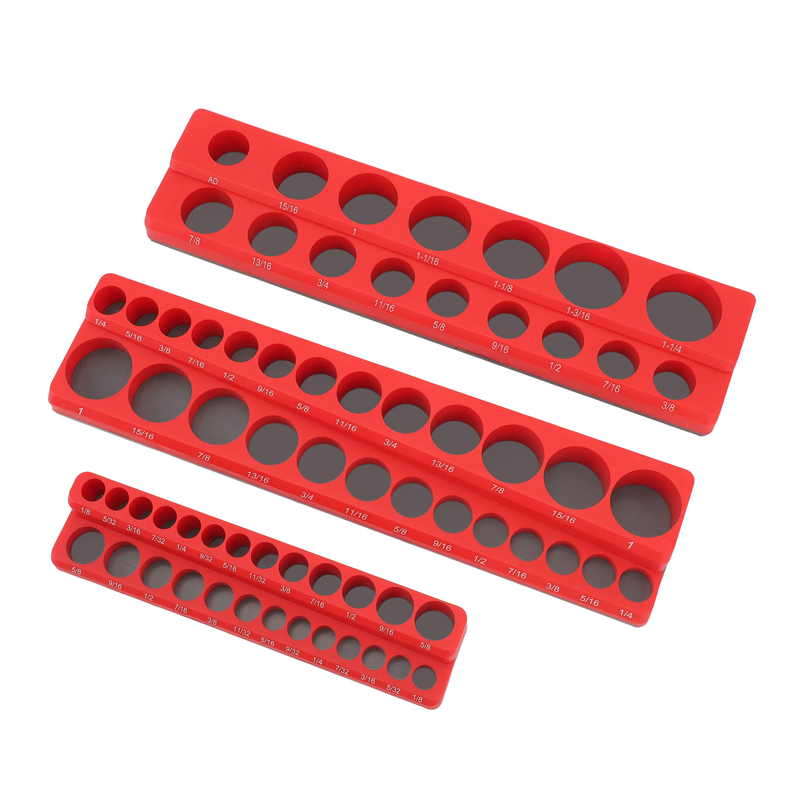 Toivize Magnetischer Steckschlüsselhalter, 3er-set – 1/4", 3/8", 1/2" – Sichere, Kratzfeste Aufbewahrung Für Den Werkzeugkasten
