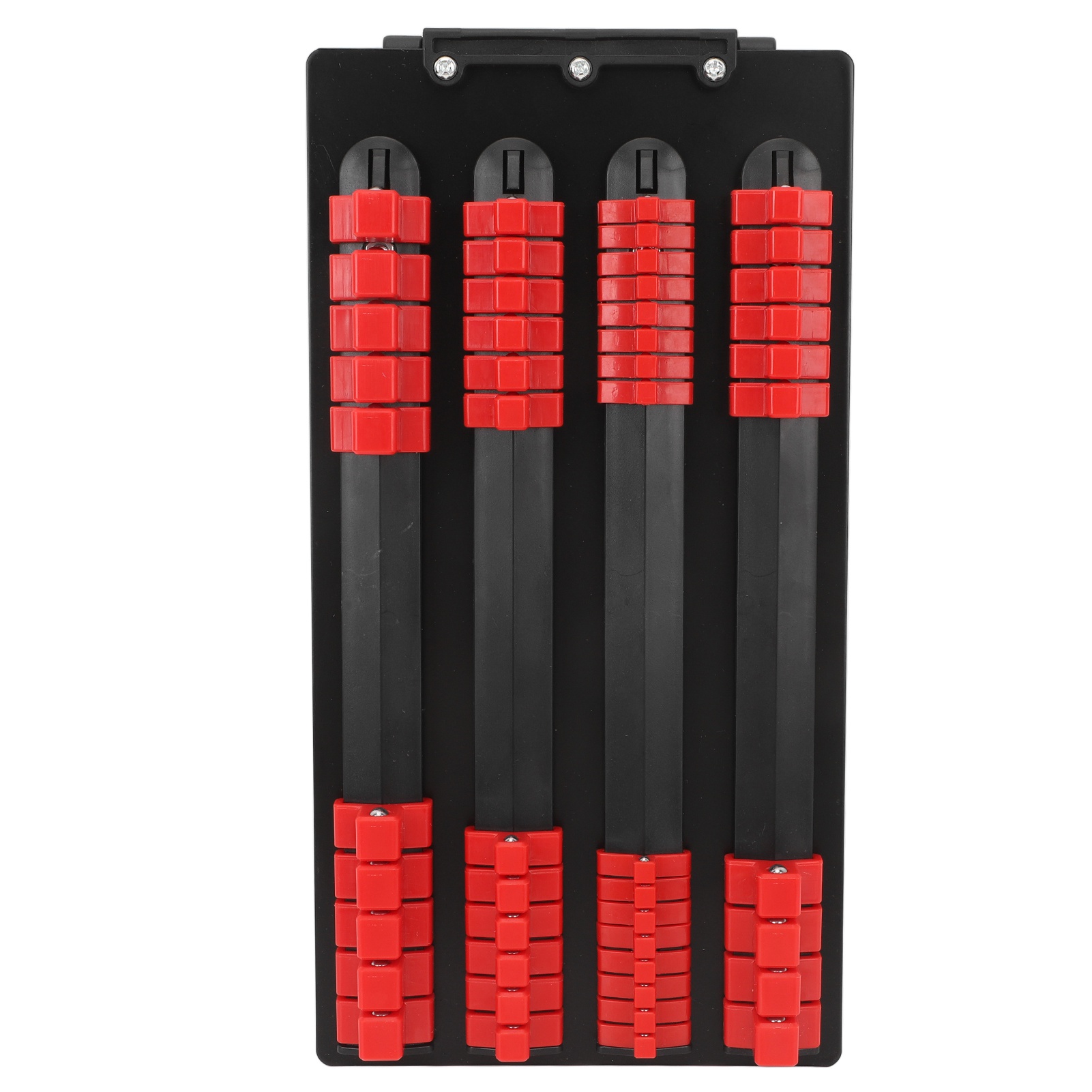 Toivize 48-teiliger Steckschlüssel-organizer (1/4", 3/8", 1/2") Mit Roter Abs-schienenhalterung Und Modularem Ergonomischem Griff