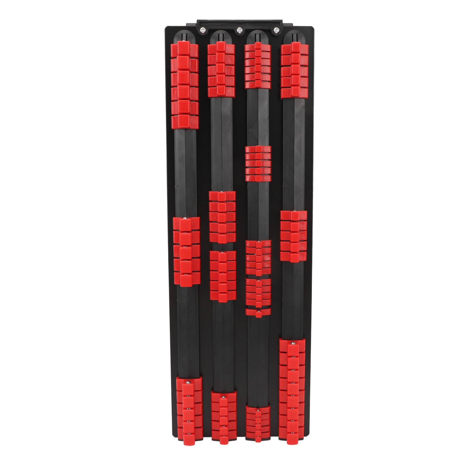 Toivize 80-teiliger, Robuster Roter Steckschlüssel-organizer – Clips Für 1/4", 3/8" Und 1/2" – Tragbar