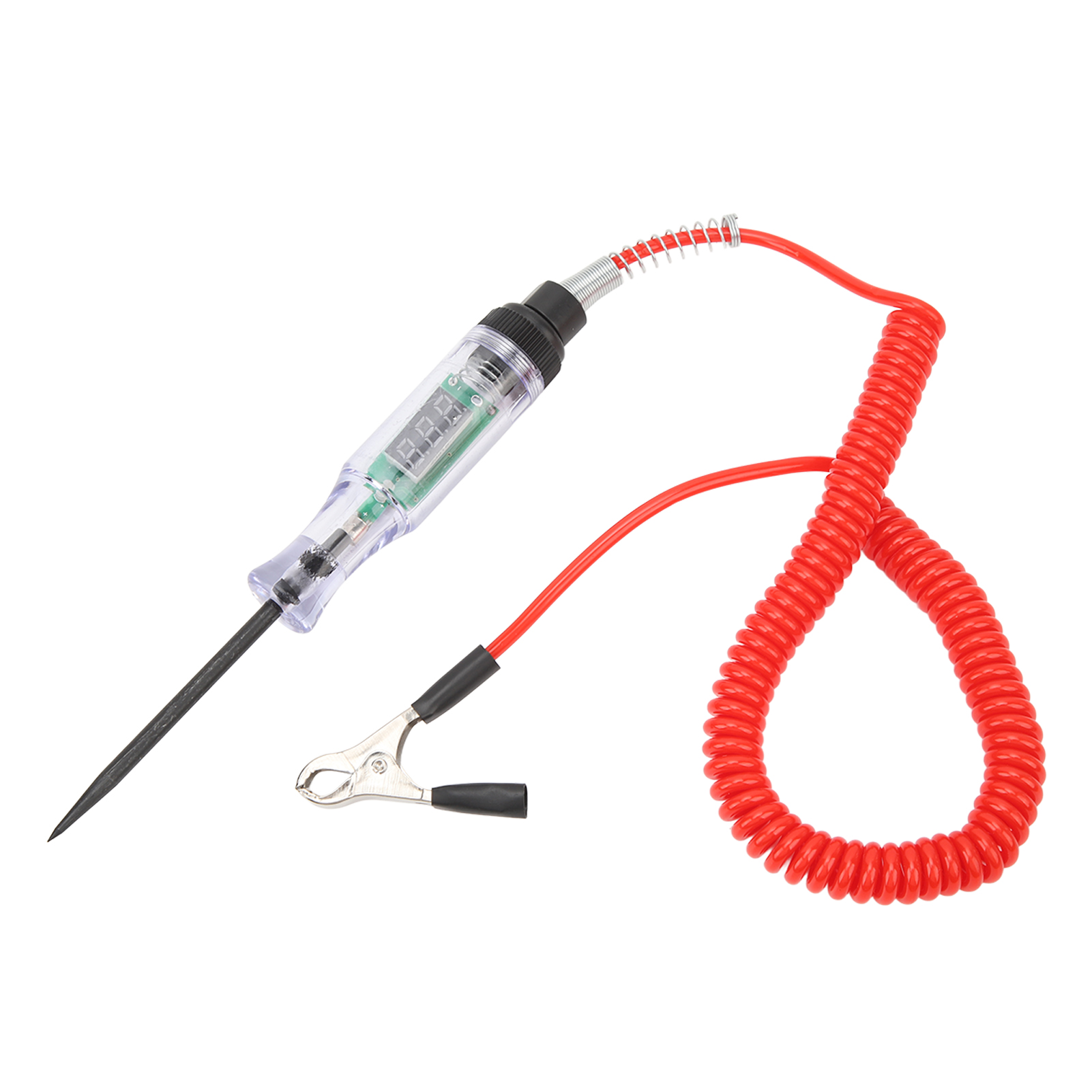 6/12/24v Kfz-stromkreistester – Edelstahlsonde, 2,1 M Flexibles Kabel, Robustes Abs-gehäuse, Schnelle Spannungserkennung Für Die Elektrische Fahrzeugdiagnose