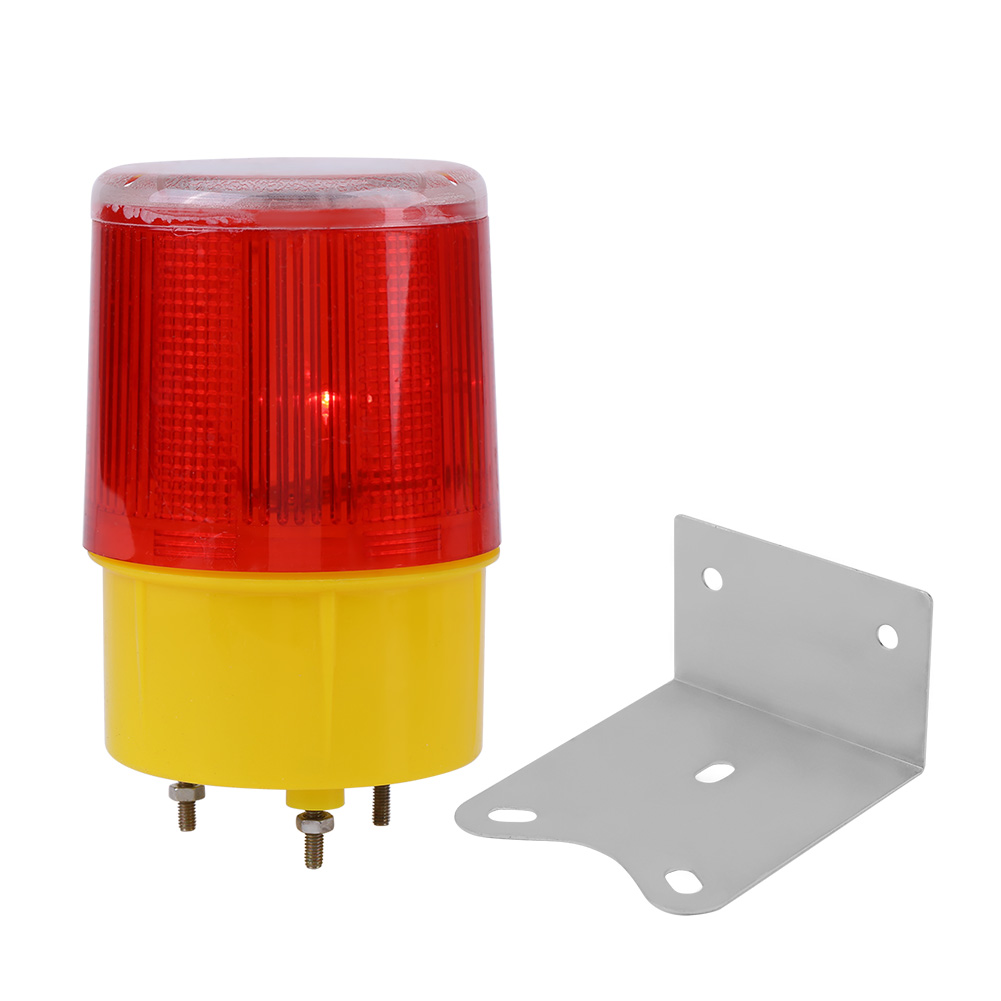 Wasserdichte Rote Led-solarleuchte – 60 Stunden Autonome Straßen- Und Schifffahrtssignalisierung – Robustes Kunststoffgehäuse, Blinklicht Aus 1 Km Entfernung Sichtbar