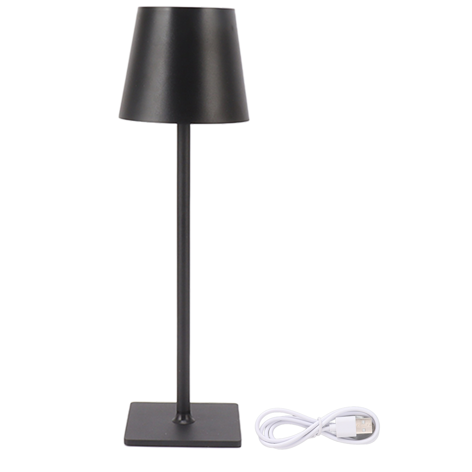 Wiederaufladbare, Kabellose Led-tischleuchte Mit 4000 Mah Kapazität, Touchscreen, Minimalistischem Schwarzem Design, Elegant Für Den Innen- Und Außenbereich.