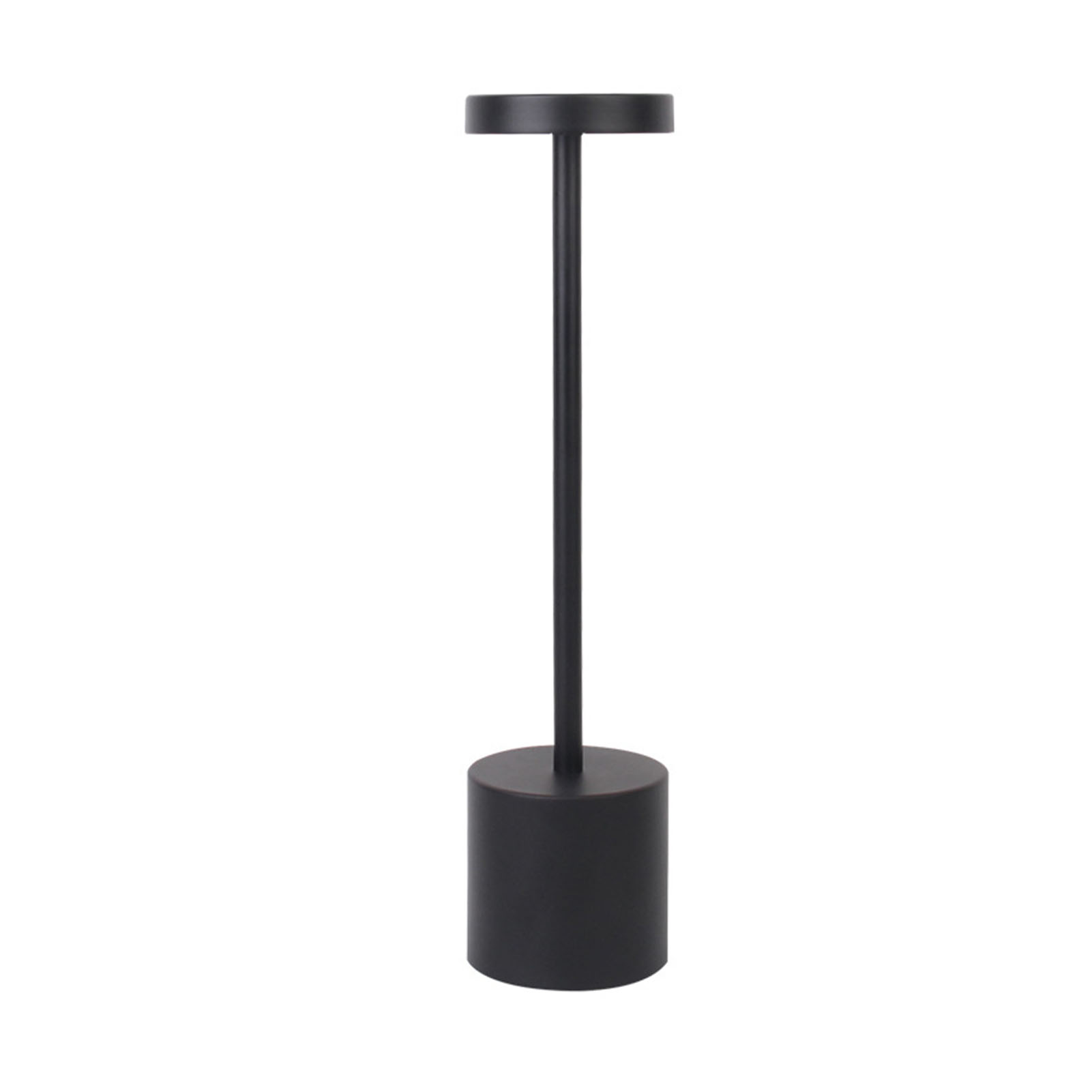 Wiederaufladbare Led-schreibtischlampe Von Toivize, I-förmiges Design, Touch-bedienung, Schwarzes Metall, 34 Cm, Dimmbar