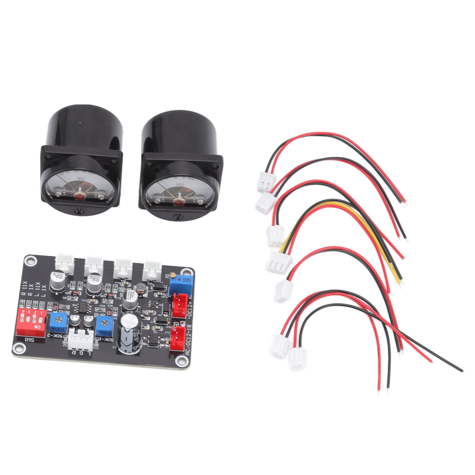 Toivize Audio Studio 12-18v Hochpräzisions-vu-meter Dual Vertical Unit Kit Mit Treiberplatine Für Aufnahmen
