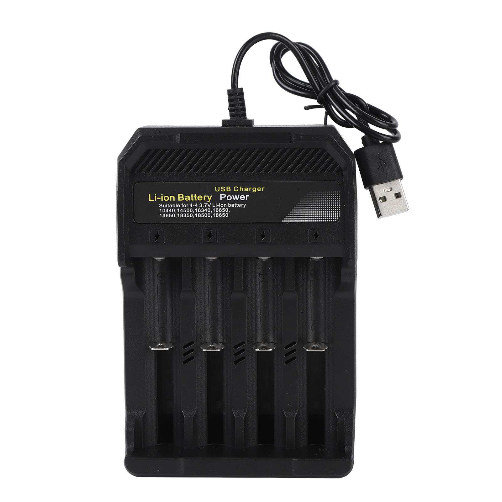 Universelles Smart Safe 4-steckplatz-ladegerät Für Lithium-ionen-akkus Der Typen 18650, 14500 Und 16340, Usb, Kompakt