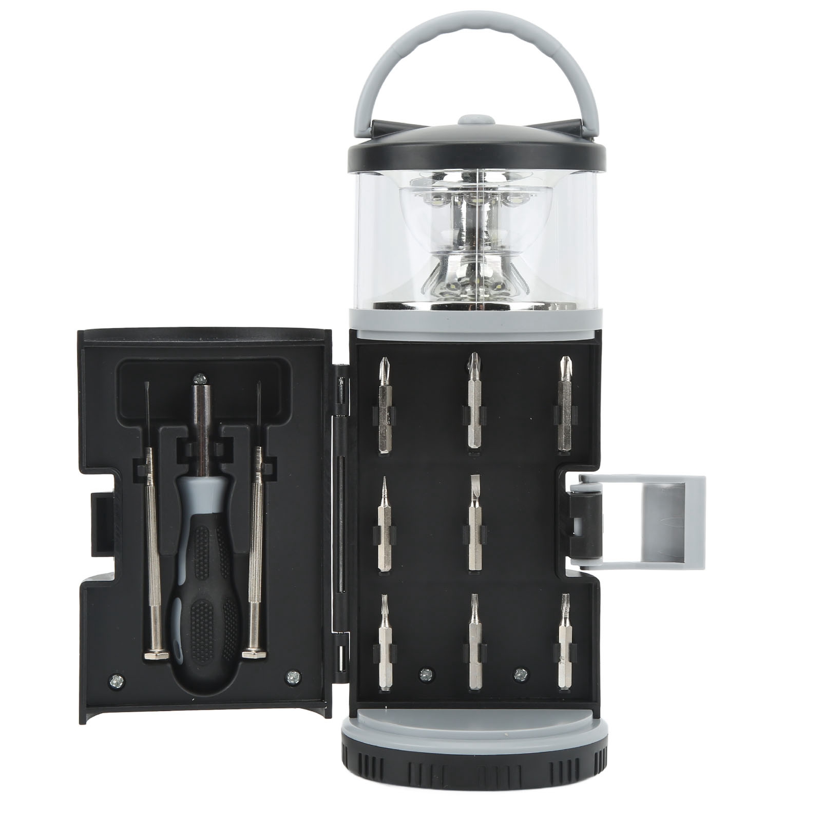 Wasserdichte Led-laterne + 11-teiliges Multifunktions-schraubendreher-set, Robustes, Ergonomisches Und Kompaktes Abs-design, Ideal Für Camping, Heimwerken Und Autoreparaturen
