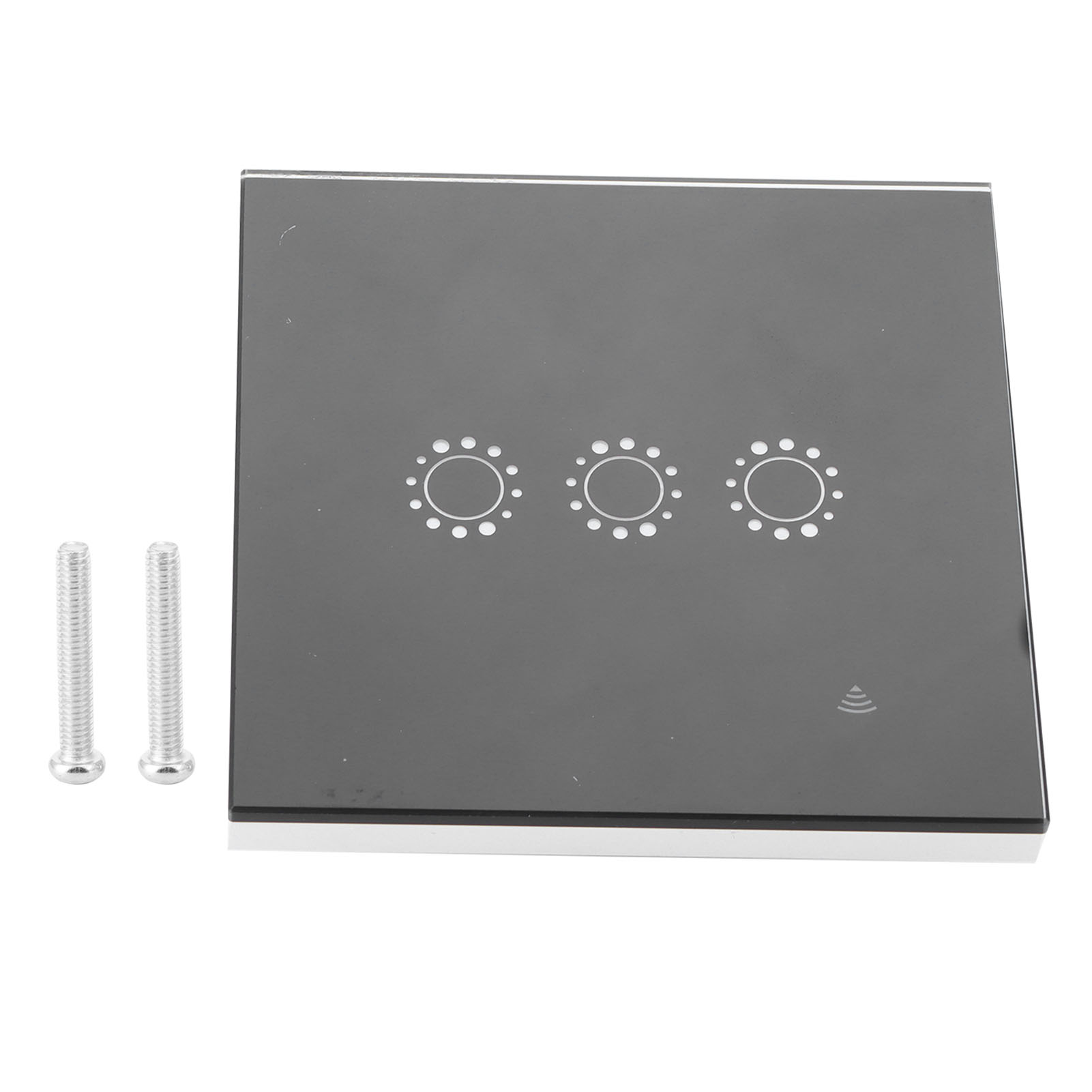 3-wege-wlan-touchschalter, Schwarzes Gehärtetes Glas, 10 A, 95–250 V, Kompatibel Mit Alexa Und Google Assistant, Sprachsteuerung Und Mobiler App Für Zuhause Und Büro