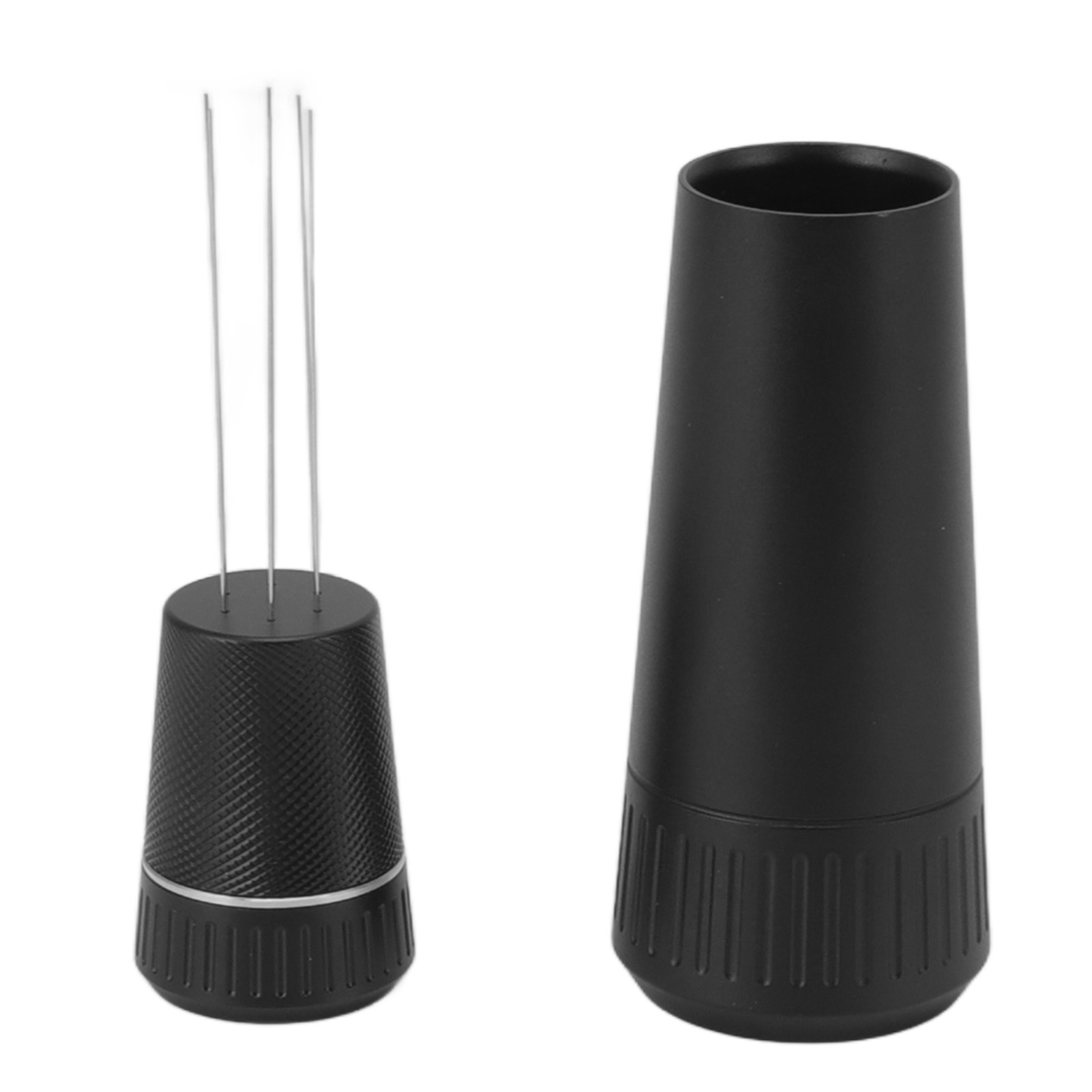 Toivize Kaffeepulver-spender Mit Nadel, Edelstahl Und Aluminium, Schwarz, Ergonomisch Und Tragbar Für Espresso