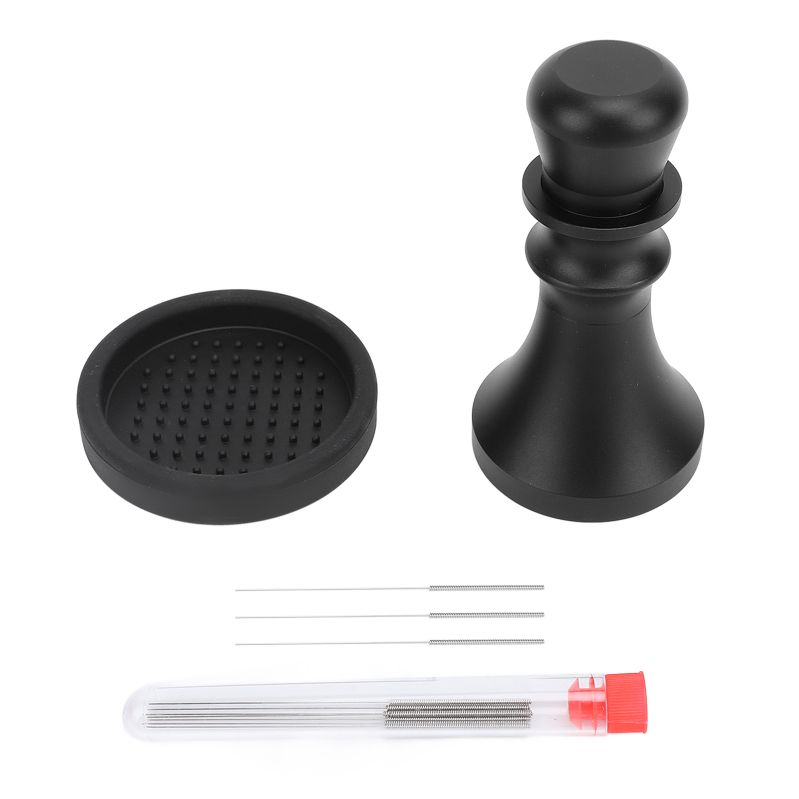 58-mm-kaffeetamper Mit Dosierer, Edelstahl Und Aluminium, 2-in-1-werkzeug Für Espresso, Gleichmäßiges Und Präzises Tampen