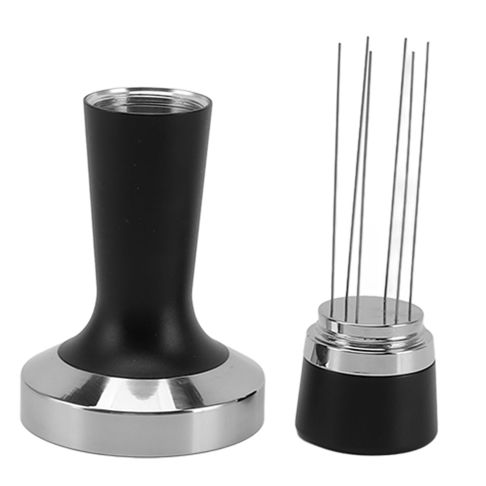 Toivize 2-in-1 Kaffeetamper 58 Mm Edelstahl Und Aluminiumlegierung, Flacher Boden, Ergonomischer Griff Für Espresso