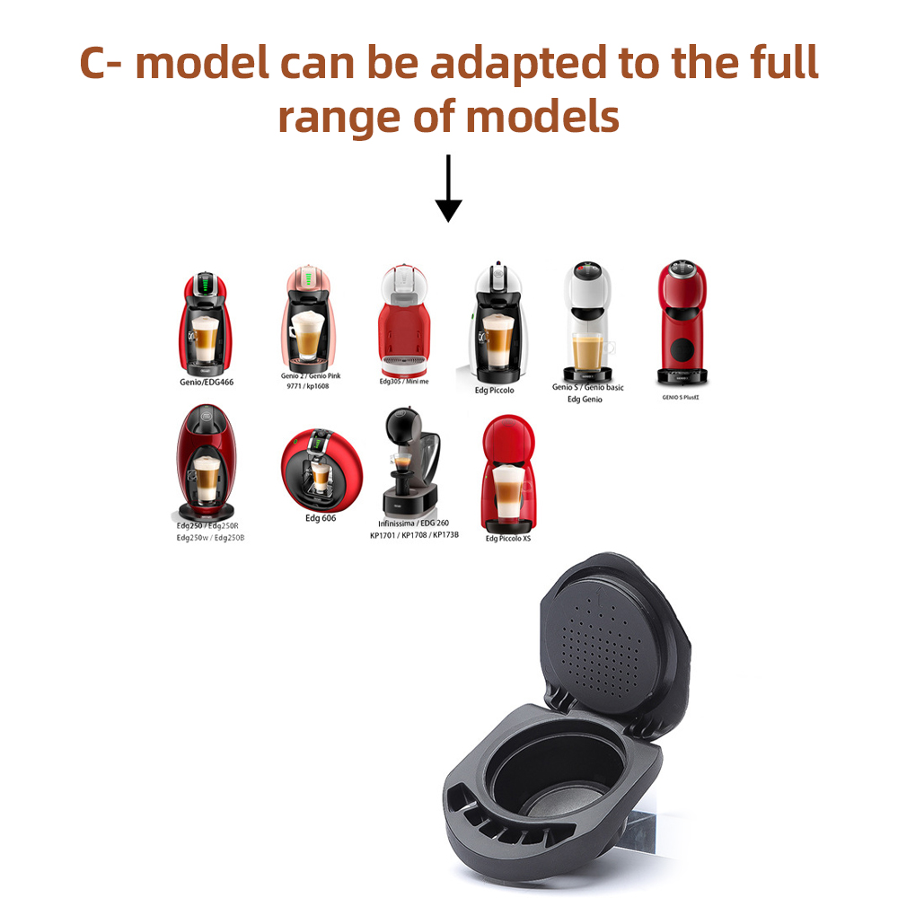 Wiederverwendbarer Nespresso-kapseladapter Für Dolce Gusto Typ-c, Edelstahl 304, Kompatibel Mit Genio, Piccolo Und Infinissima