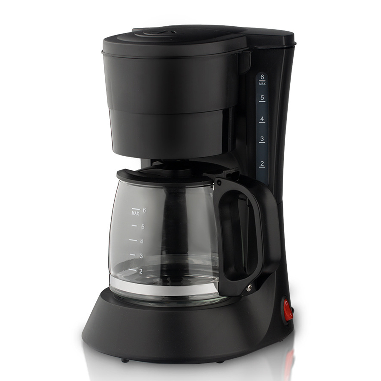 Toivize 600-ml-elektro-kaffeemaschine Mit Tropffreier Kanne, Schwarzes Abs, 600 W, Kompakt
