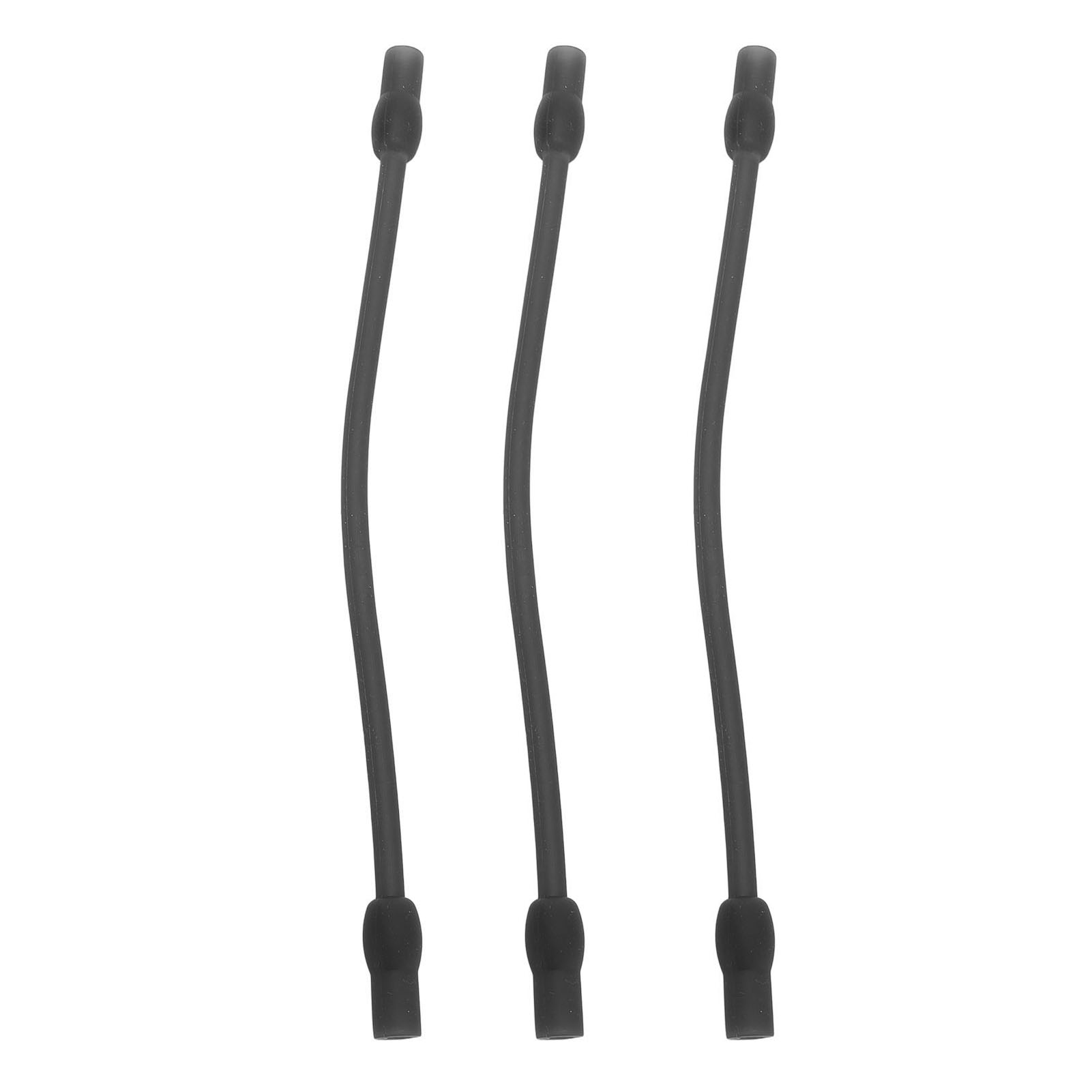 Set Mit 3 Lebensmittelechten Silikon-milchschläuchen Für Kaffeevollautomaten – Hitze- Und Kältebeständig, Schwarz