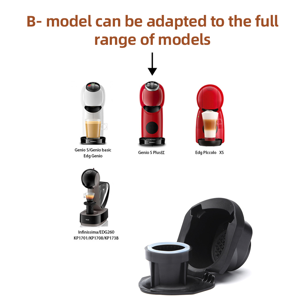 Wiederverwendbarer Dolce Gusto Zu Nespresso Adapter Typ B 304 Edelstahl Schwarz Kompatibel Mit Genio S Infinissima Piccolo