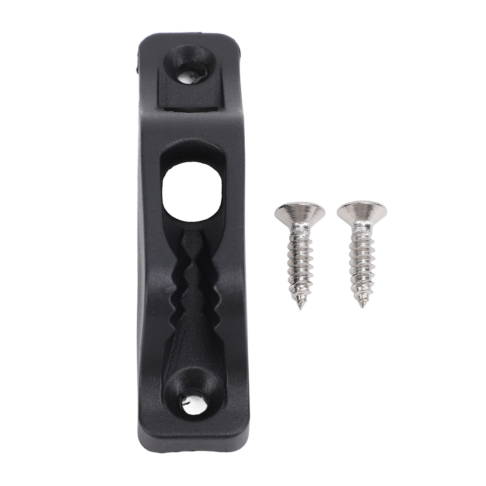 Schwarze Nylon-klemme 86 X 20 Mm – Robuste, Rutschfeste Befestigung Für Seile, Ideal Für Boote, Yachten Und Kajaks, Inklusive Schrauben