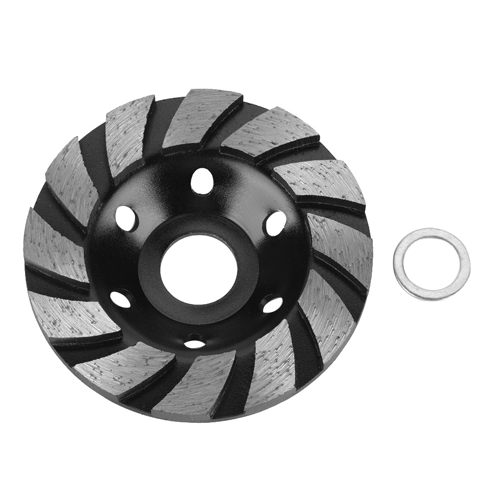 Toivize 100x22,23x6 Mm 6-loch Diamant-segmentscheibe – Für Beton Und Marmor, Schwarz, Robust Und Belüftet Für Winkelschleifer