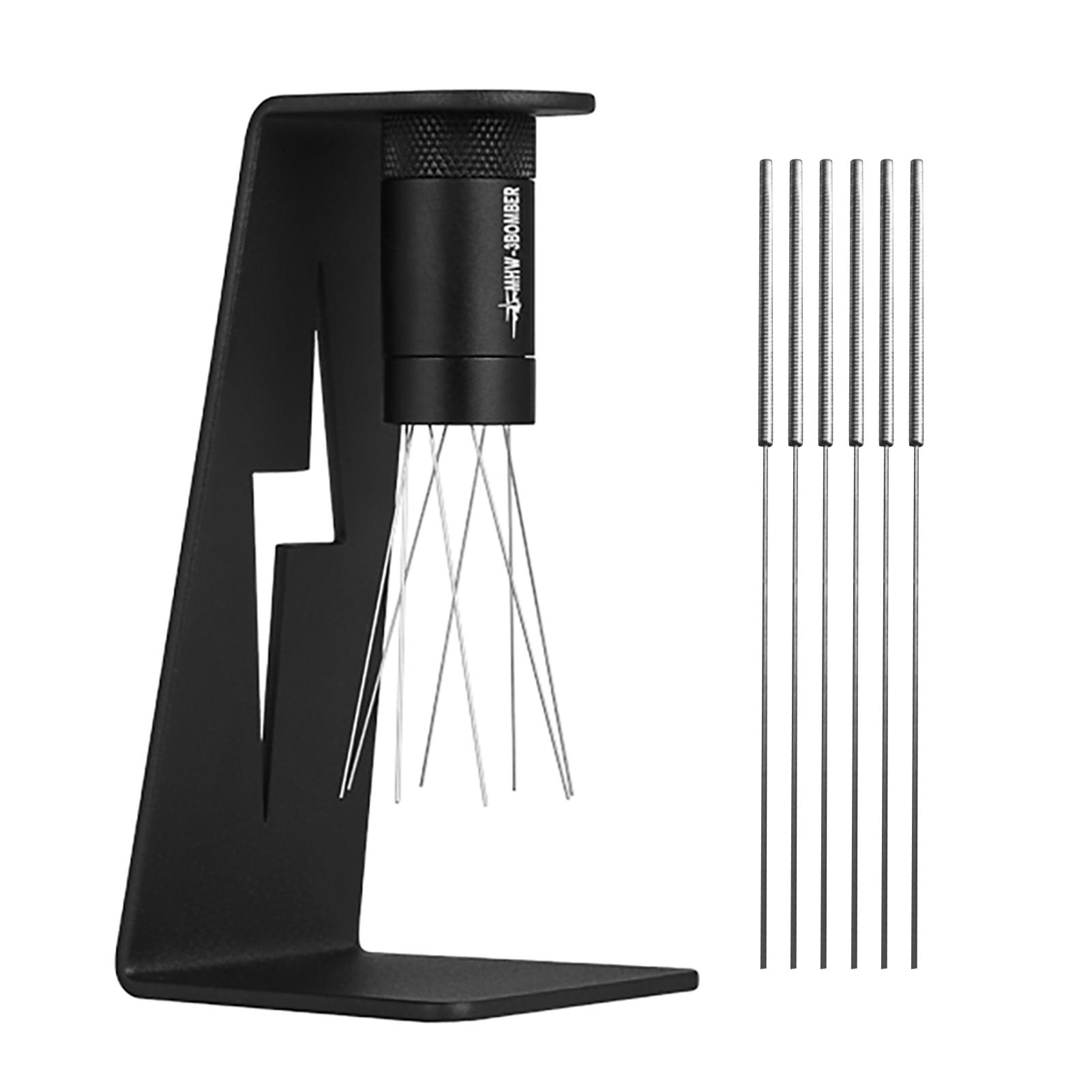 Wdt Mhw-3bomber Lightning 2.0 Dosiergerät Mit 8 Edelstahlnadeln, 0,4 Mm, Stufenlos Verstellbar, Mit Magnetfuß, Schwarz