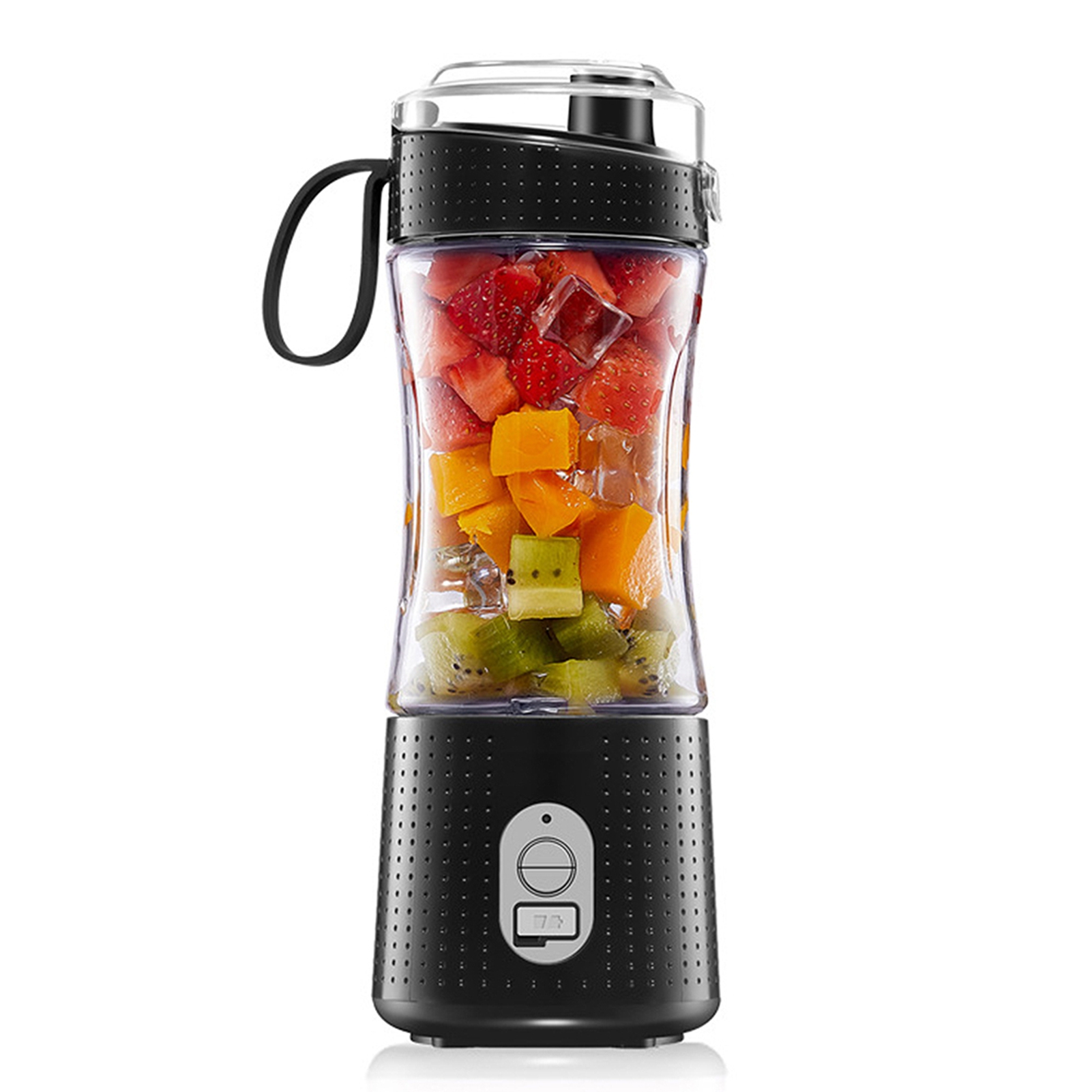 Tragbarer Smoothie-mixer, 380 Ml, Usb-aufladbar, 4000 Mah Akku, 6 Edelstahlklingen, 150 W Leistung, Bpa-frei, Für Säfte, Milchshakes, Sport, Reisen Und Büro
