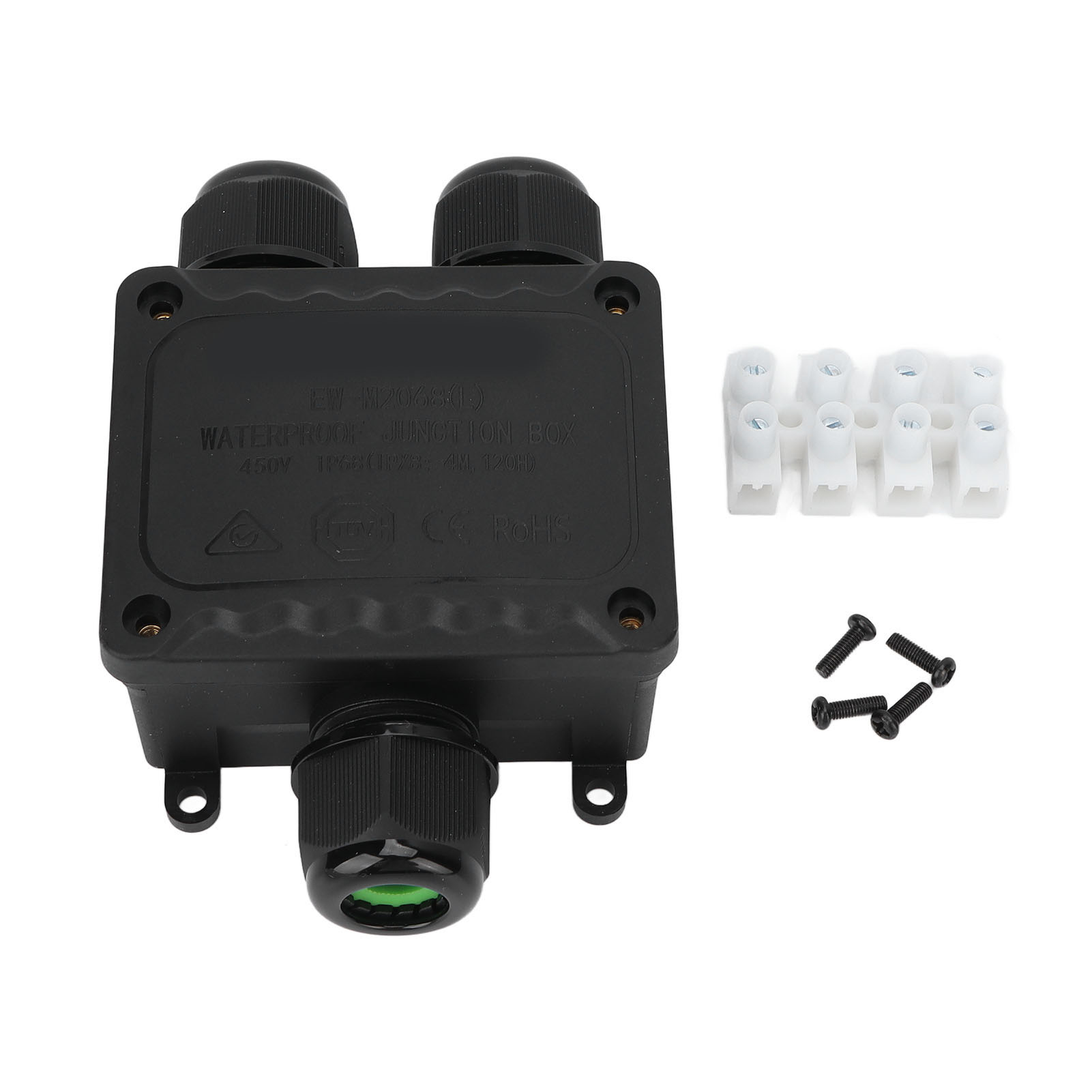 Toivize Ew-m2068l-3y Ip68 Wasserdichte Anschlussdose, 3-fach, Pa66 Silikon, 10-14 Mm, Außenbereich