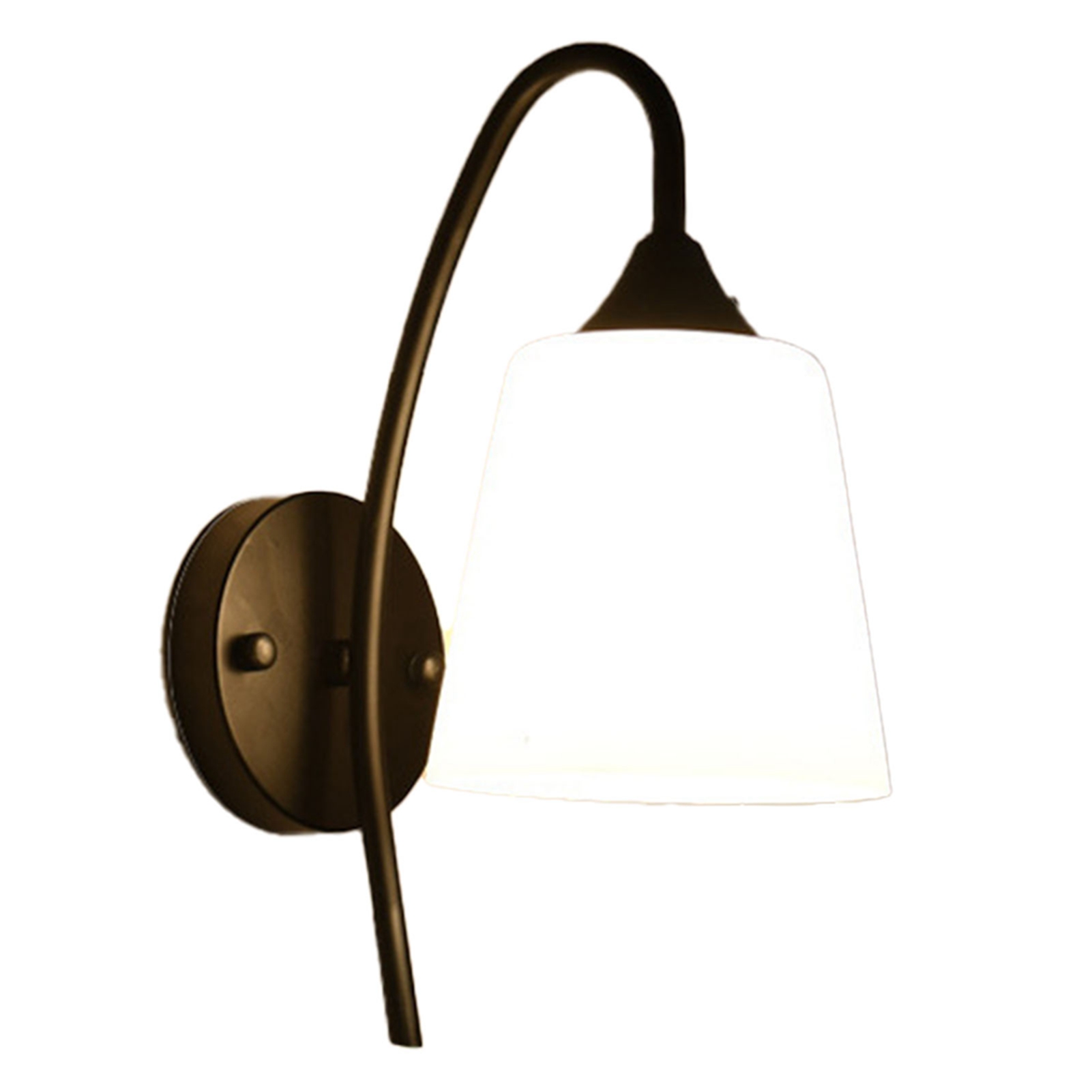 Elegante Wandleuchte Im Amerikanischen Design Aus Glas Und Metall, Rostbeständige Oberfläche, Hochwertiger Lampenschirm Für Wohn- Oder Schlafzimmer, 1-flammig