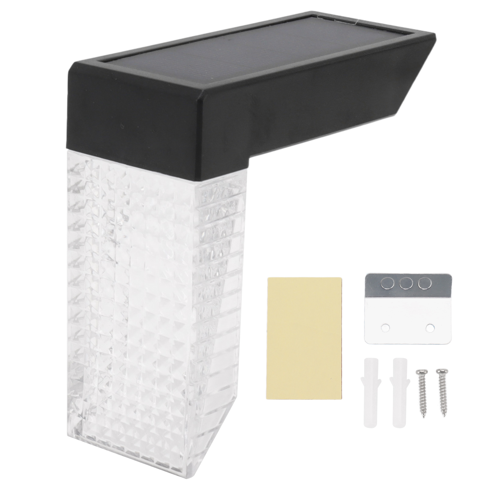 Led-solar-wandleuchte 90x90mm, Ip65 Wasserdicht, Warmweißes Rgb-licht, Modernes Abs-design Für Den Außenbereich Auf Treppen, In Gärten Und Auf Terrassen