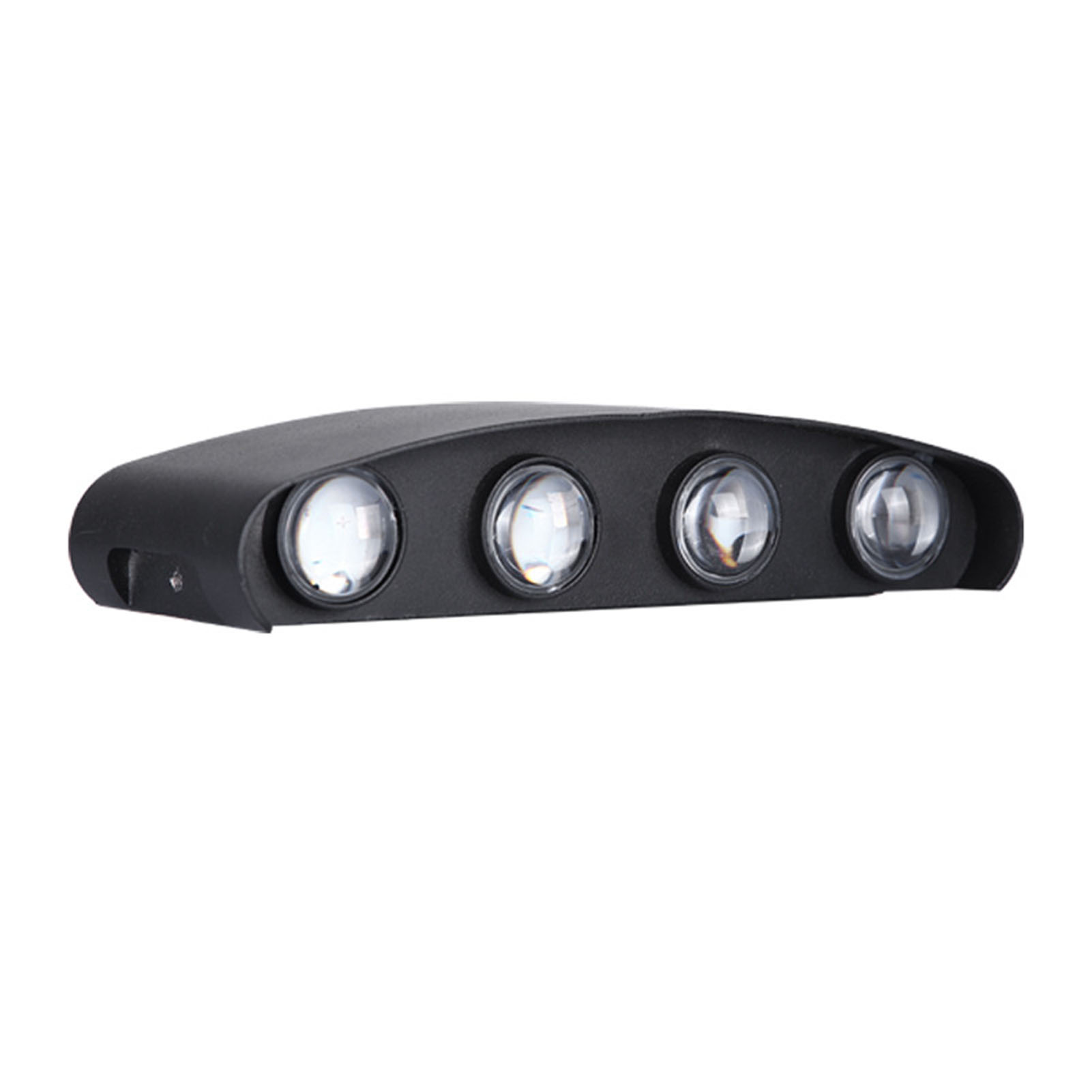 Toivize 8w Led-wandleuchte (nach Oben/unten), Schwarz, Ip65, 4000k, Abs-sicherheitsglas, Dualbeleuchtung, Innen- Und Außenbereich, Retro-modernes Design