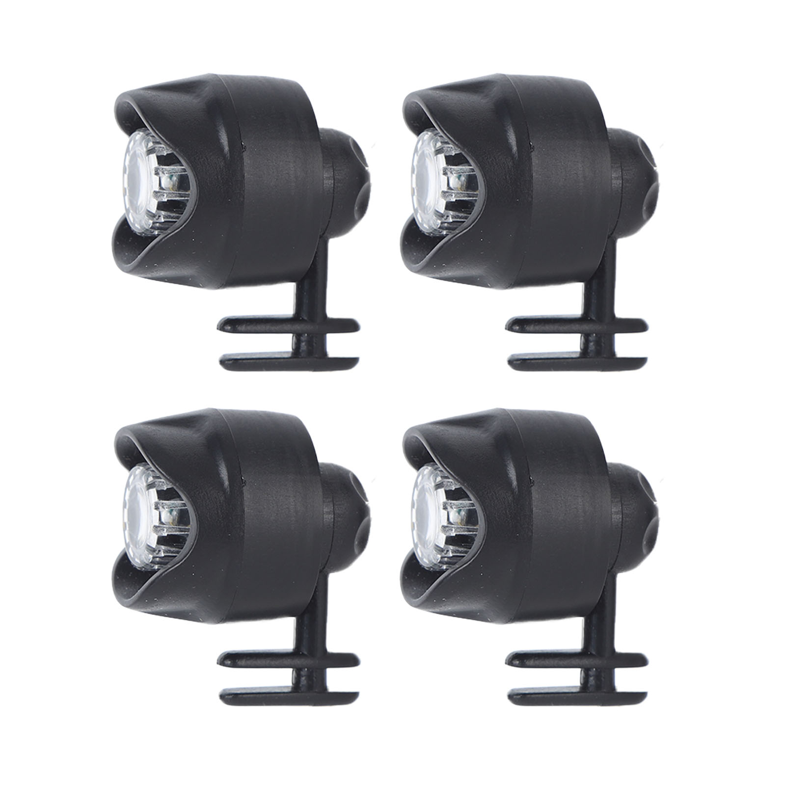 4er-set Wasserdichte Led-schuhleuchten (ipx4) – Schwarzes Abs, 3 Modi: Dauerlicht/blinklicht, Inklusive Cr2032-batterie, Leichtgewicht 16 G