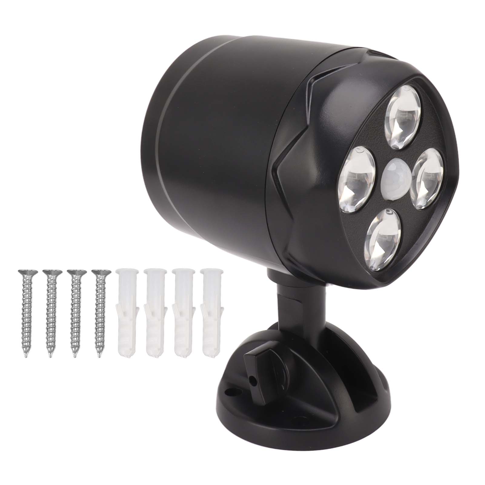 Ip65-led-außenstrahler Mit Bewegungsmelder, 4 Kaltweißen Leds, Drehbar, Kabellos, Batteriebetrieben, Für Garten Oder Garage