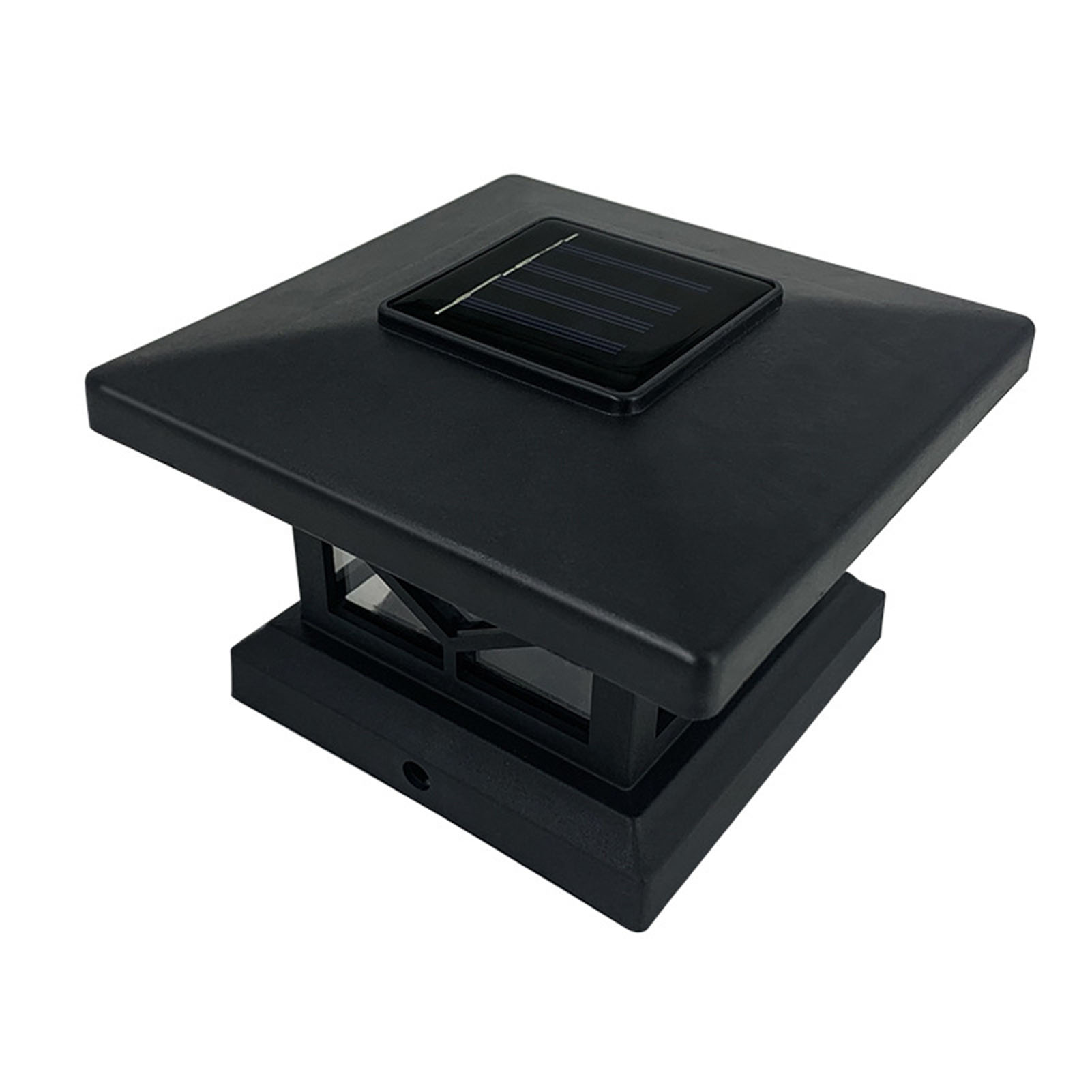 Solar-pfostenleuchte – Kabellos – Wasserdicht (ip65) – Warmes Led-licht Für Garten, Terrasse Und Tor – Stilvolles Design Aus Robustem Abs